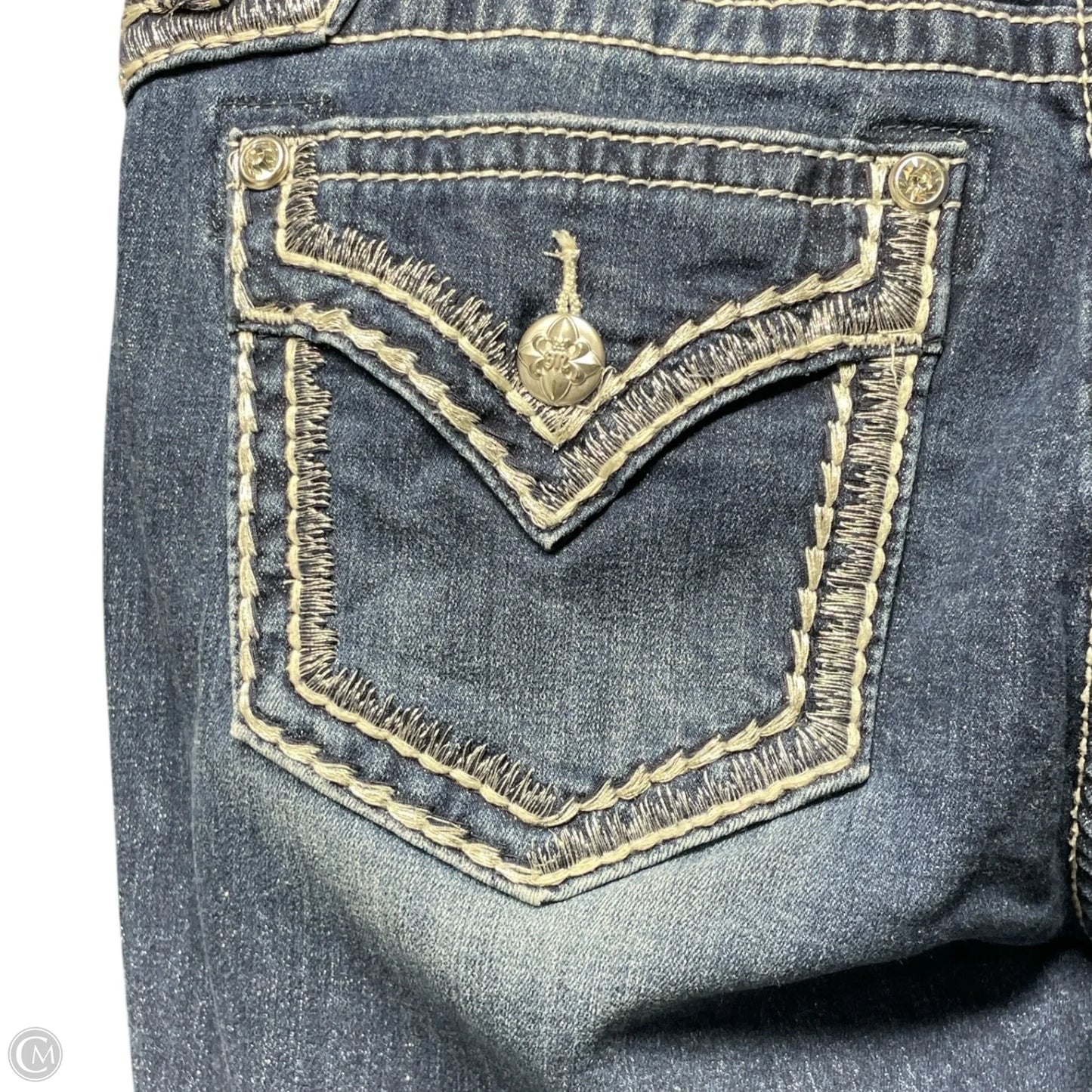 Jeans Boot Cut By Miss Me In Blue Denim, Size: 12