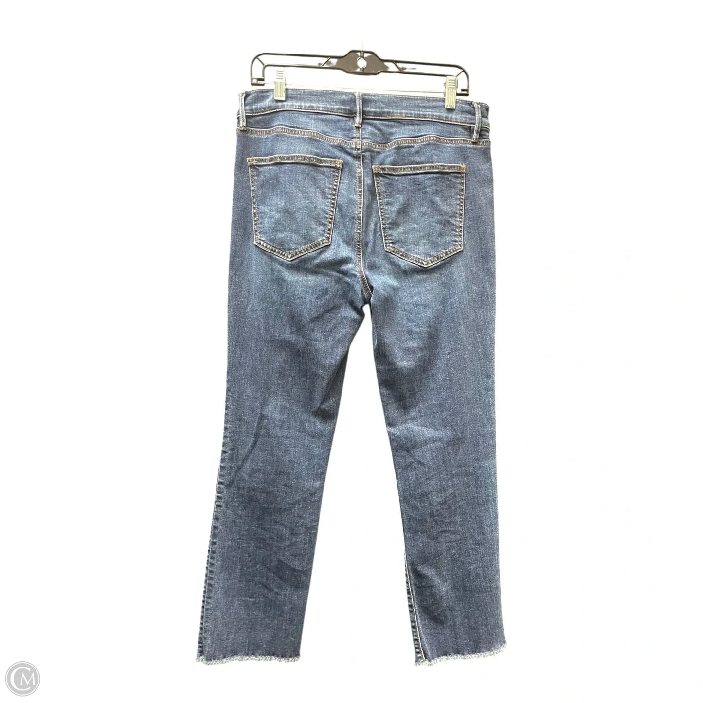 Jeans Cropped By Ann Taylor In Blue Denim, Size: 8