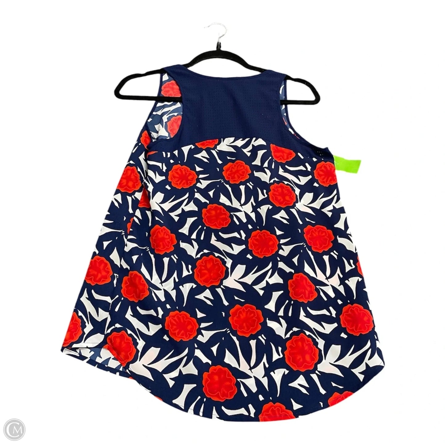Top Sleeveless By Dalia In Blue Red & White, Size: S