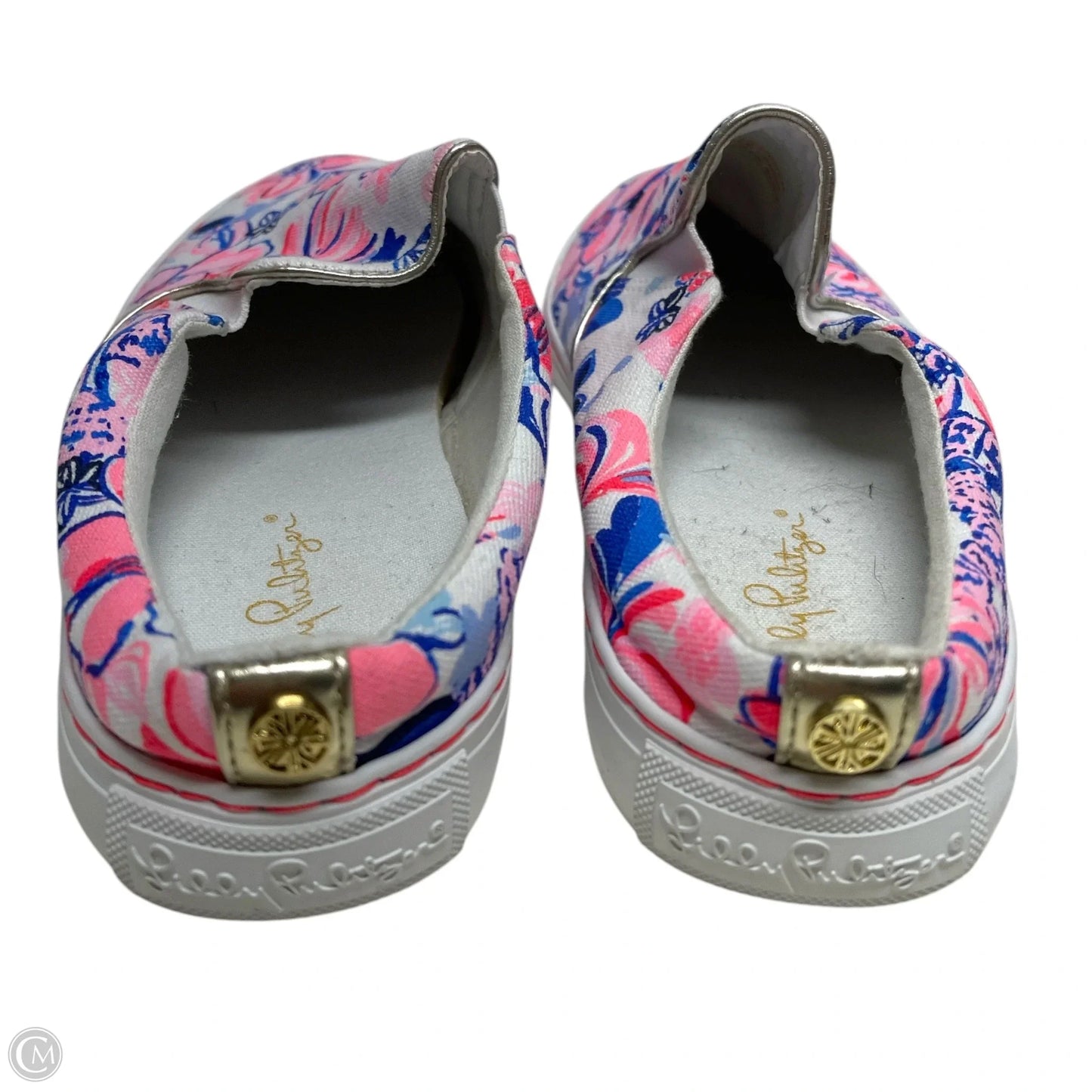 Shoes Designer By Lilly Pulitzer In Blue & Pink, Size: 10