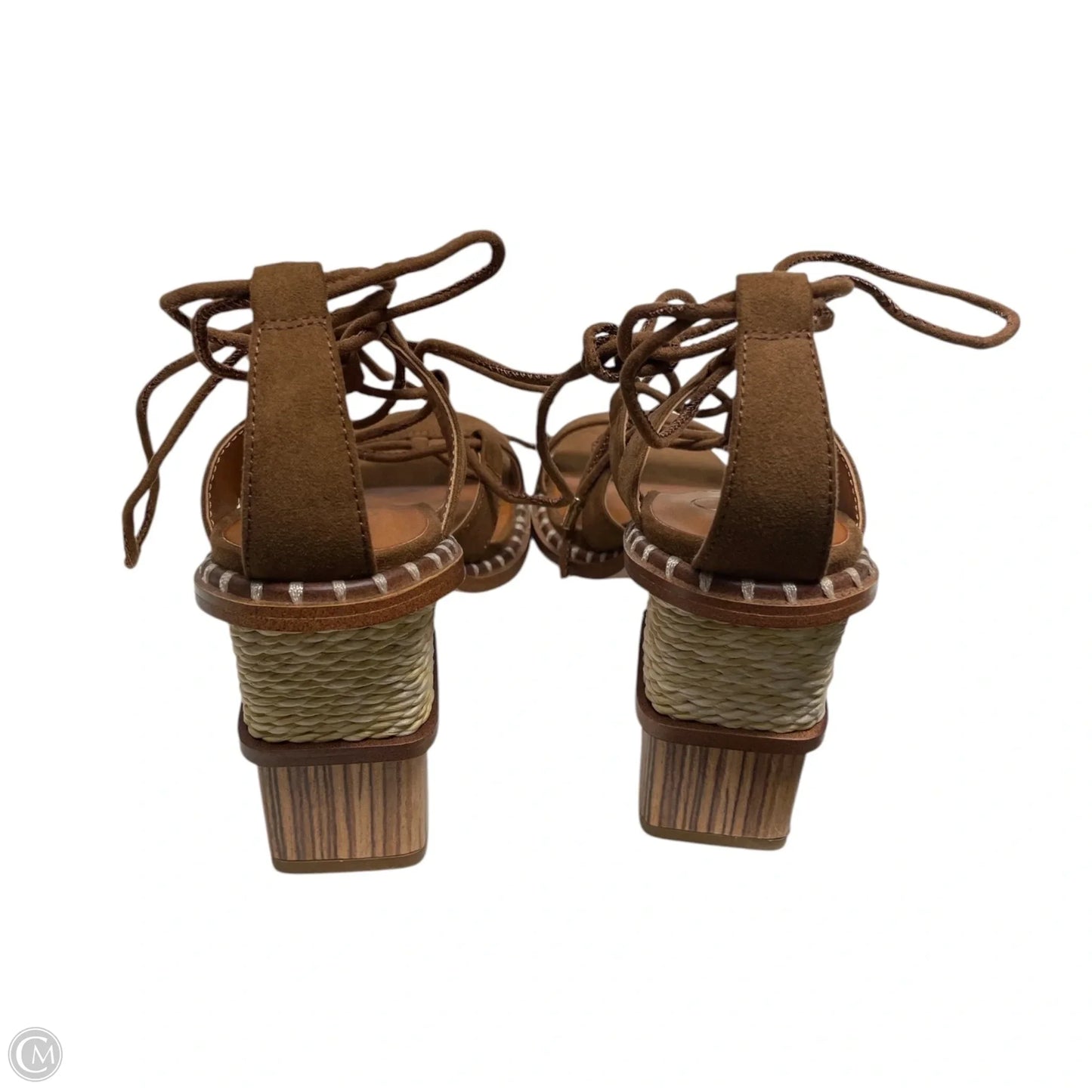 Sandals Heels Block By Jessica Simpson In Brown, Size: 8