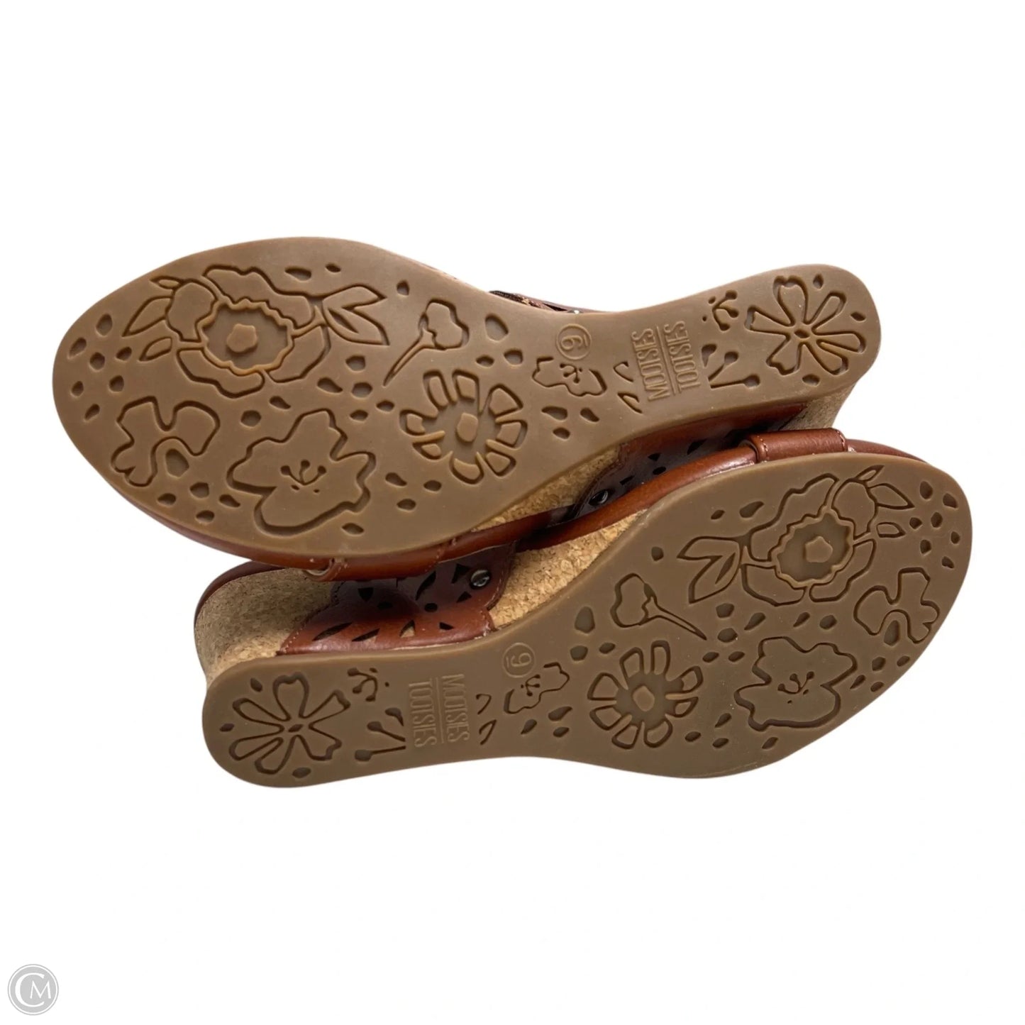 Sandals Heels Wedge By Mootsies Tootsies In Brown, Size: 9