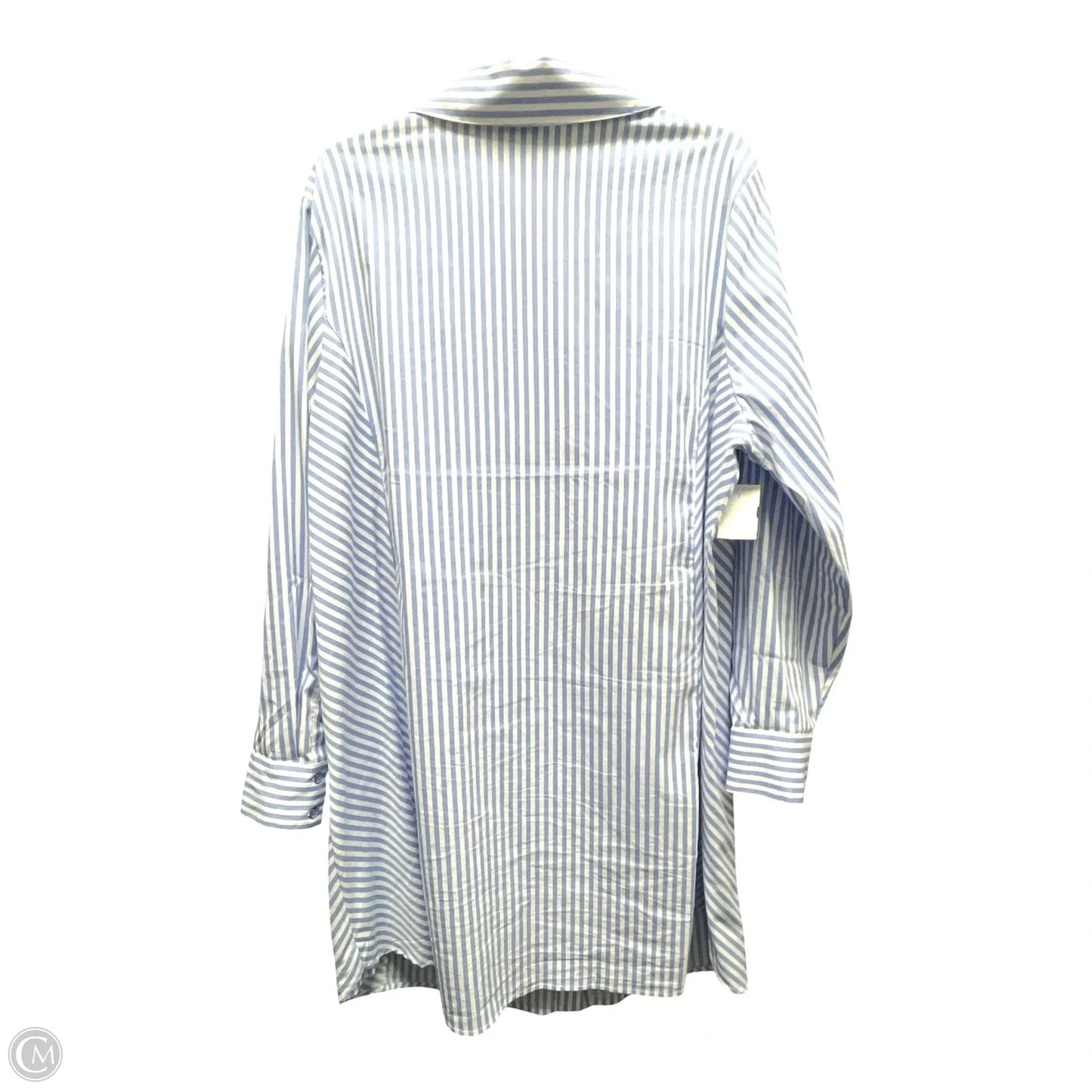 Dress Casual Short By Cabi In Blue & White, Size: Xxl