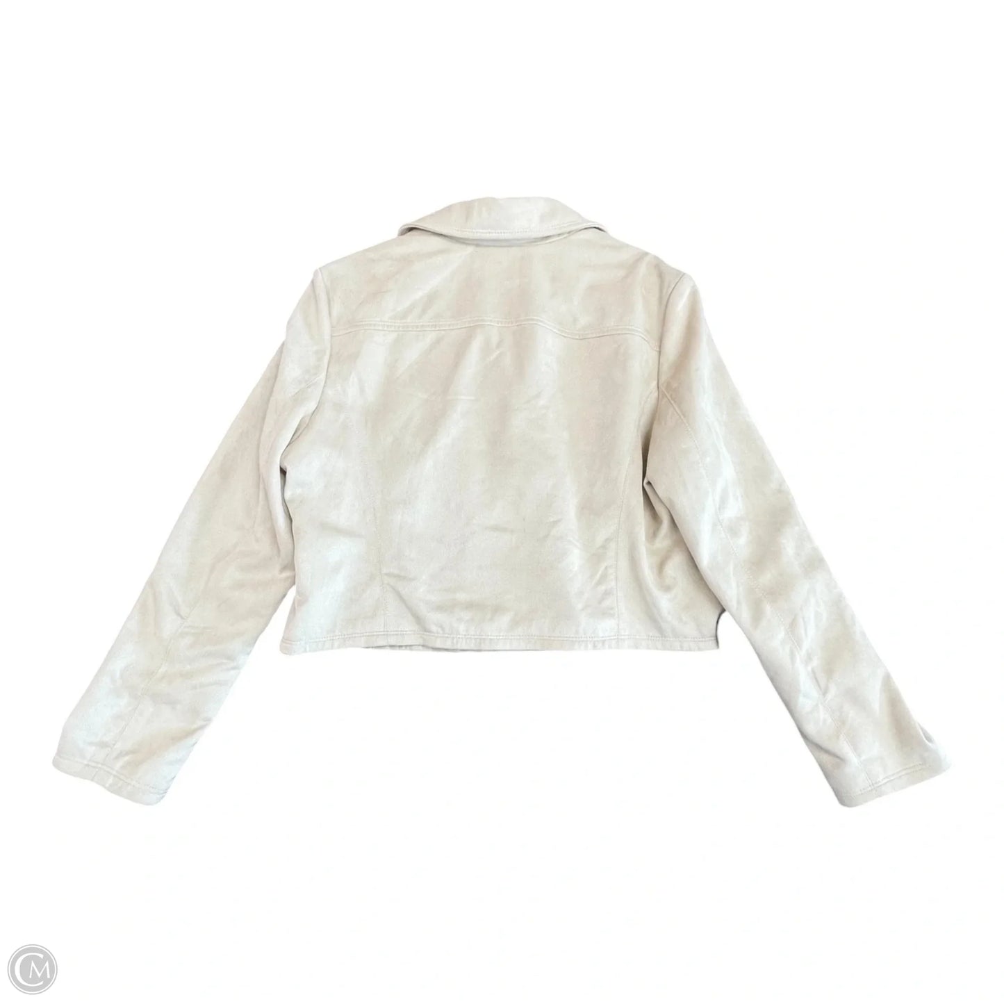 Jacket Moto By Express In Tan, Size: Xl