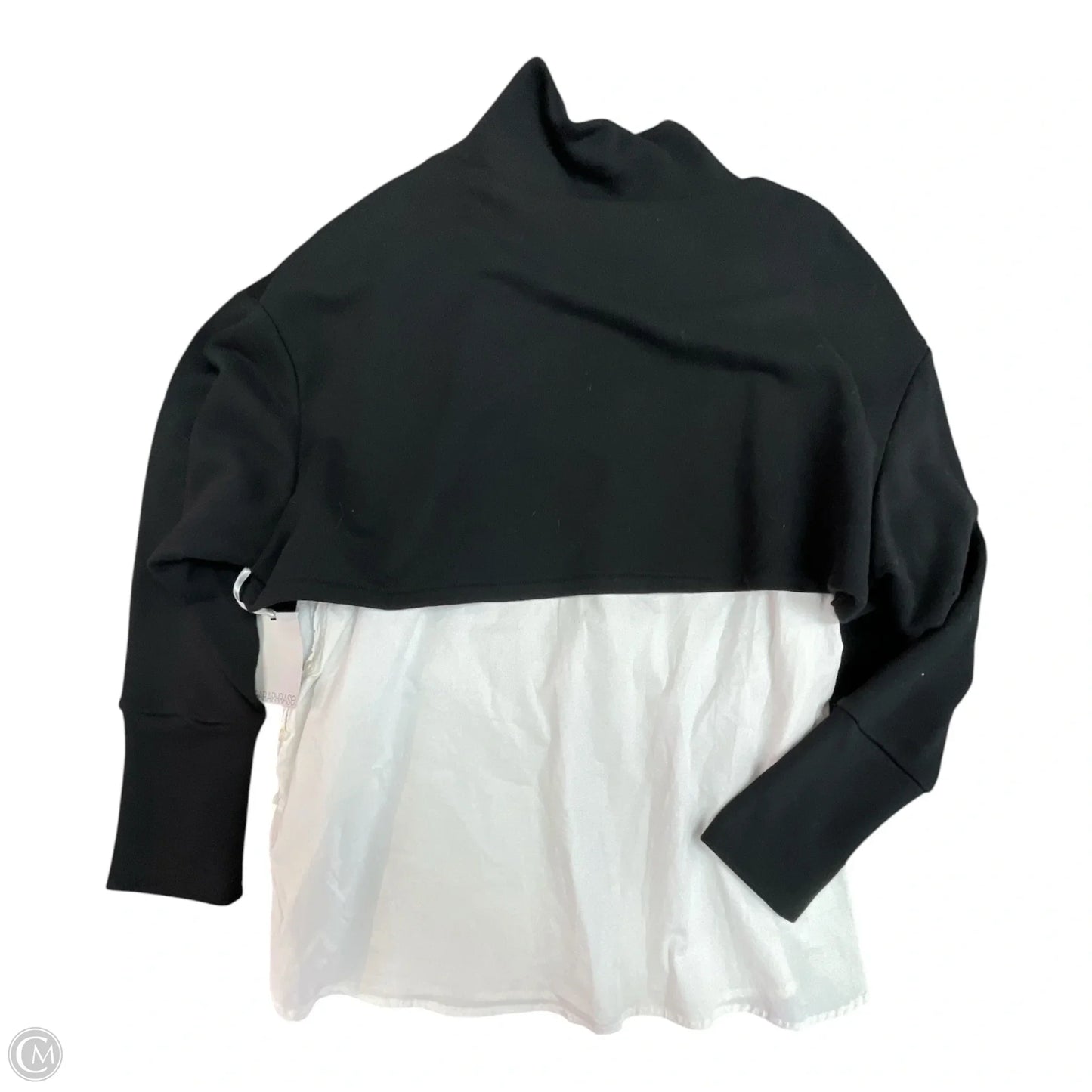 Sweatshirt Collar By PARAPHASE In Black & White, Size: Xl