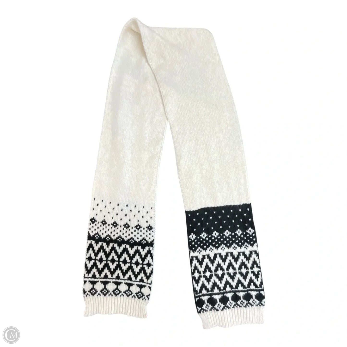 Scarf Winter By Old Navy In Black & Cream