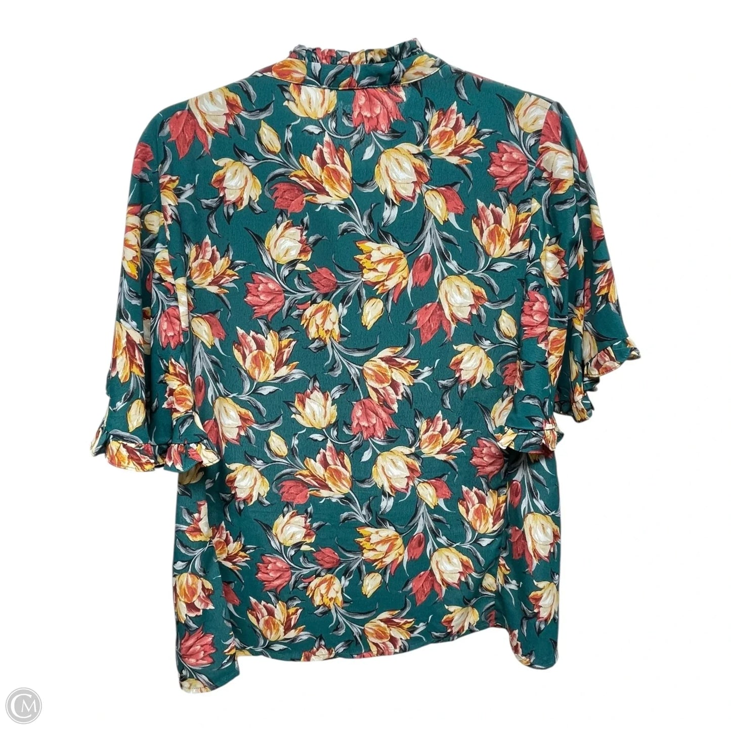 Top Short Sleeve By Promesa In Floral Print, Size: M