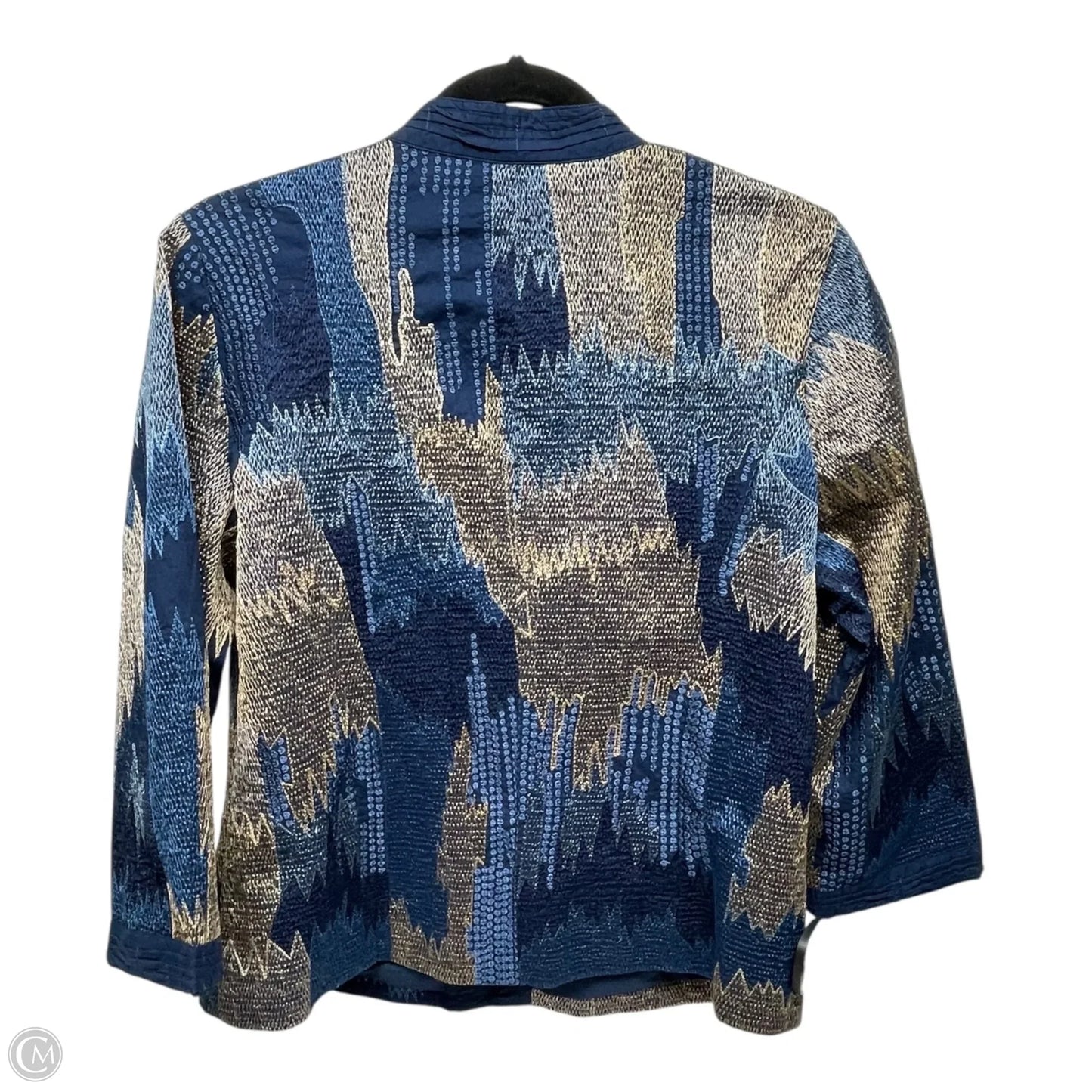 Jacket Other By Chicos In Blue & Gold, Size: M