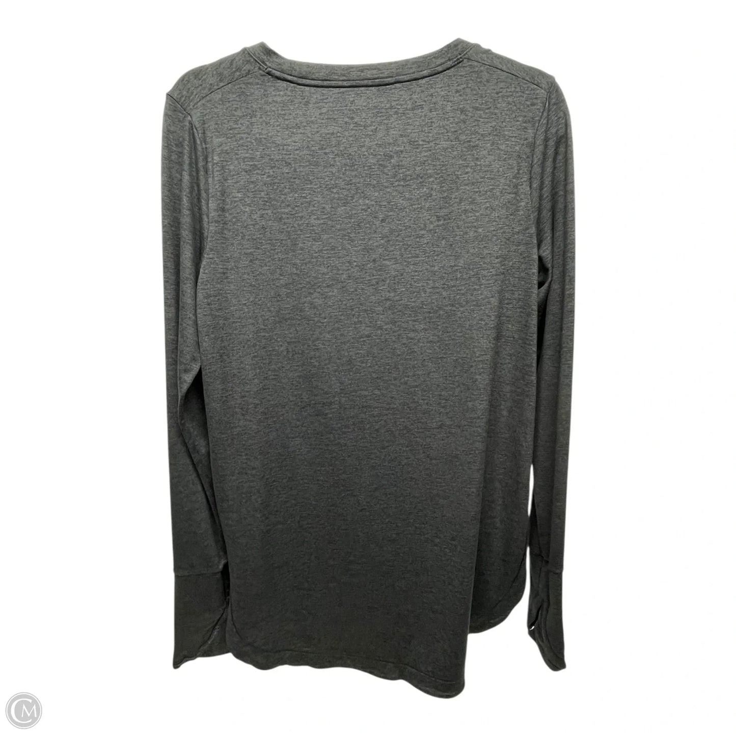 Athletic Top Long Sleeve Crewneck By Athleta In Grey, Size: M