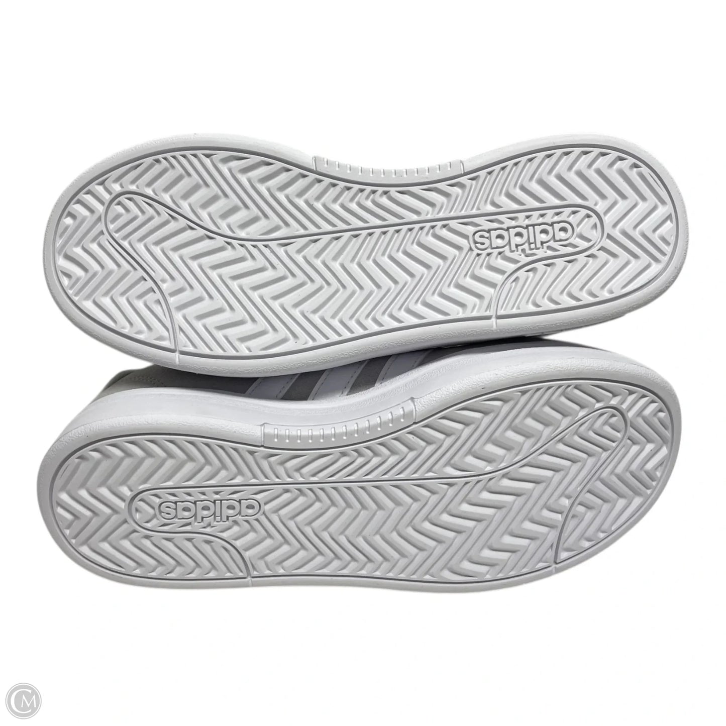 Shoes Sneakers By Adidas In Grey & White, Size: 6.5