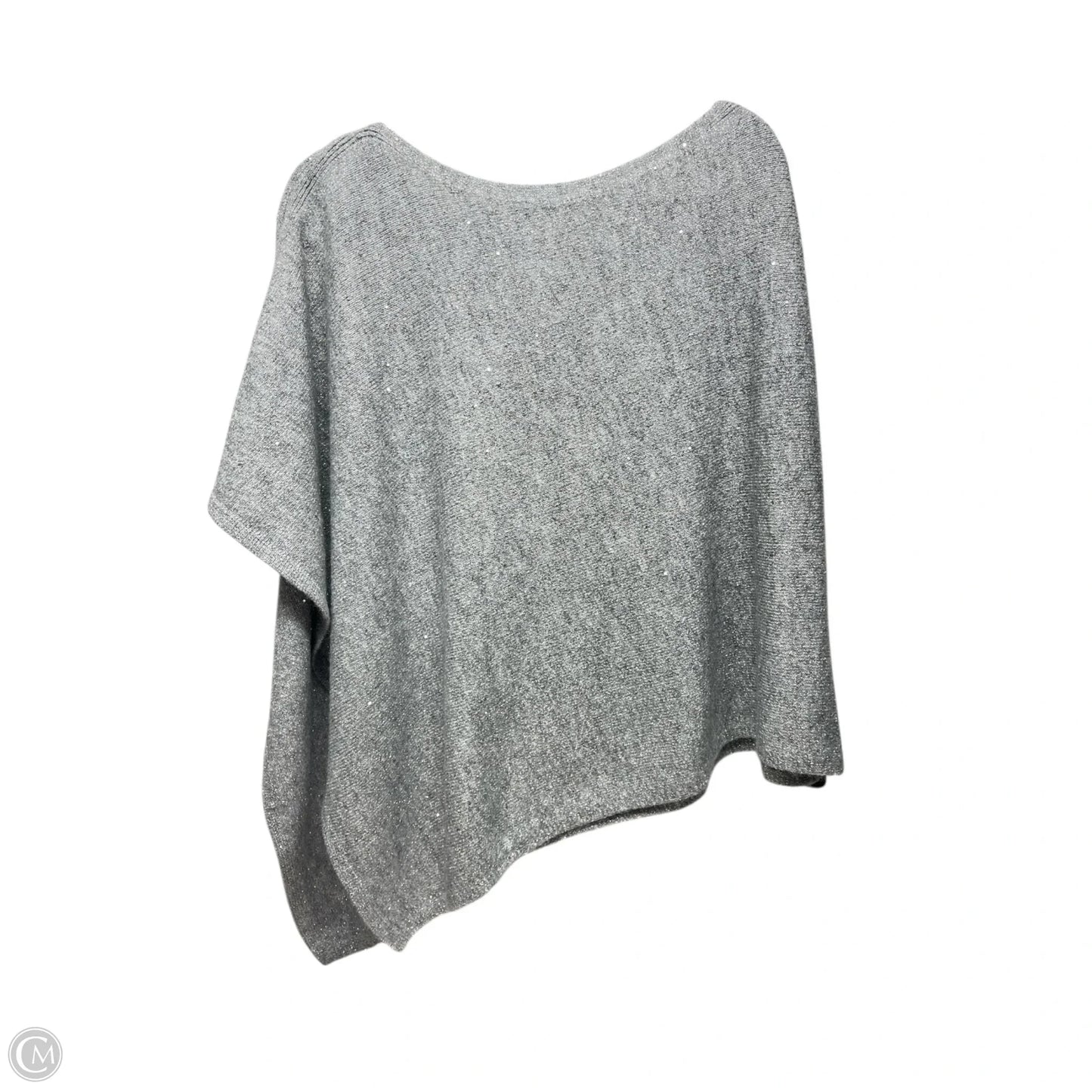 Poncho By Talbots In Silver, Size: M