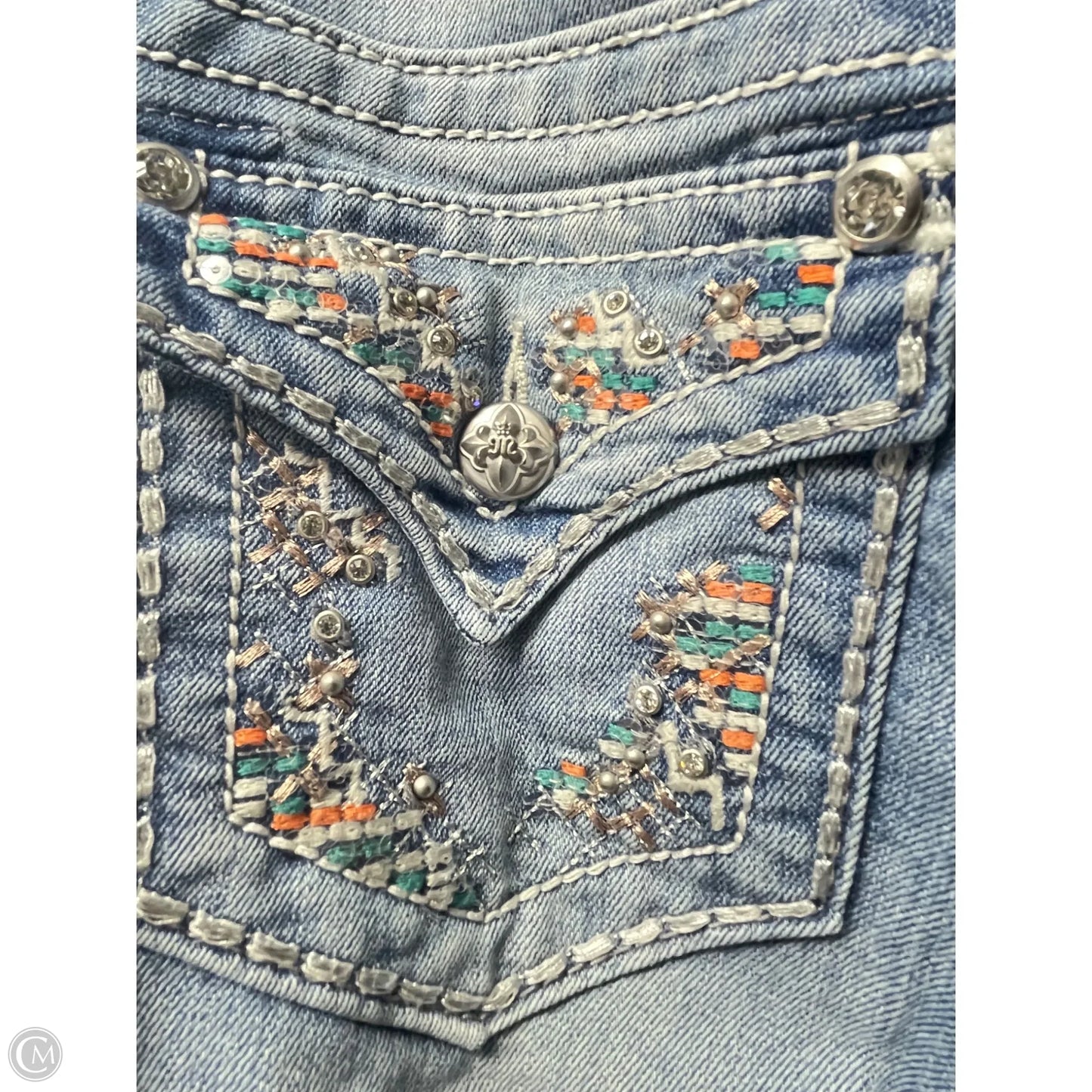 Jeans Skinny By Miss Me In Blue Denim, Size: 4