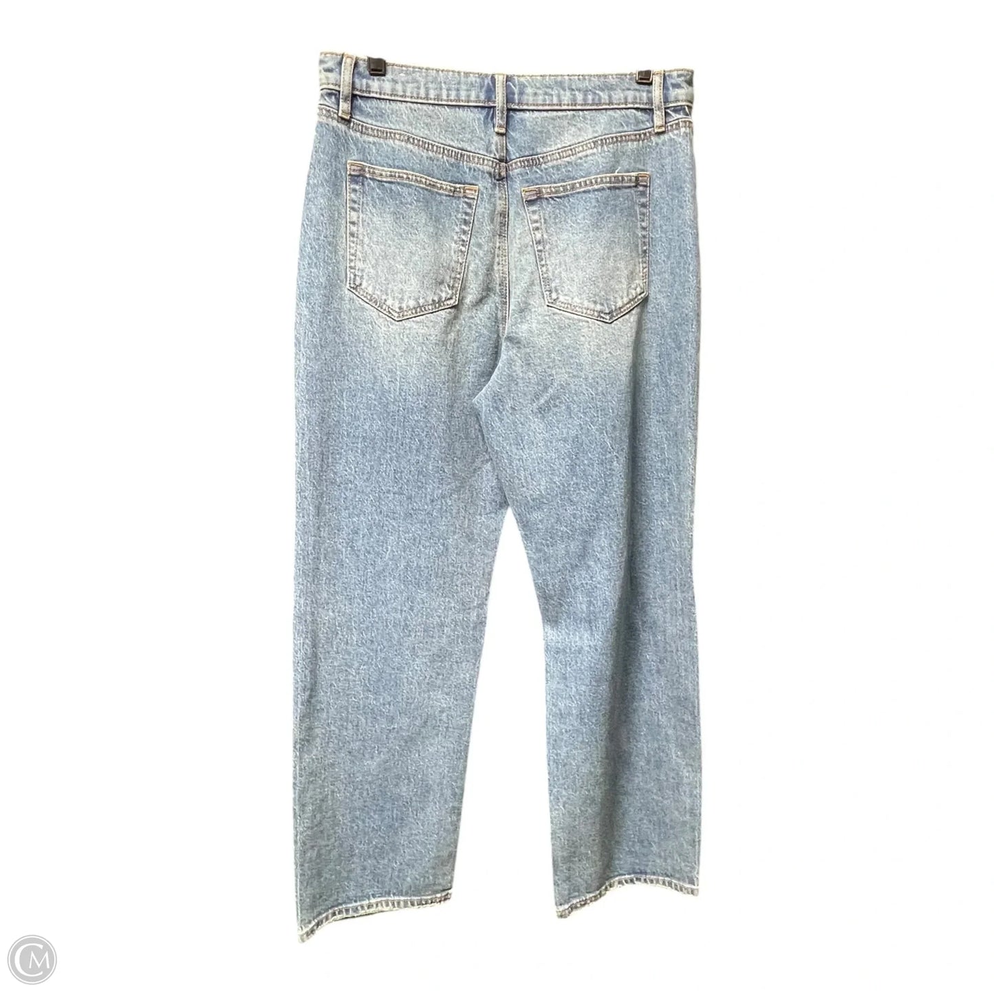 Jeans Straight By Loft In Blue Denim, Size: 8