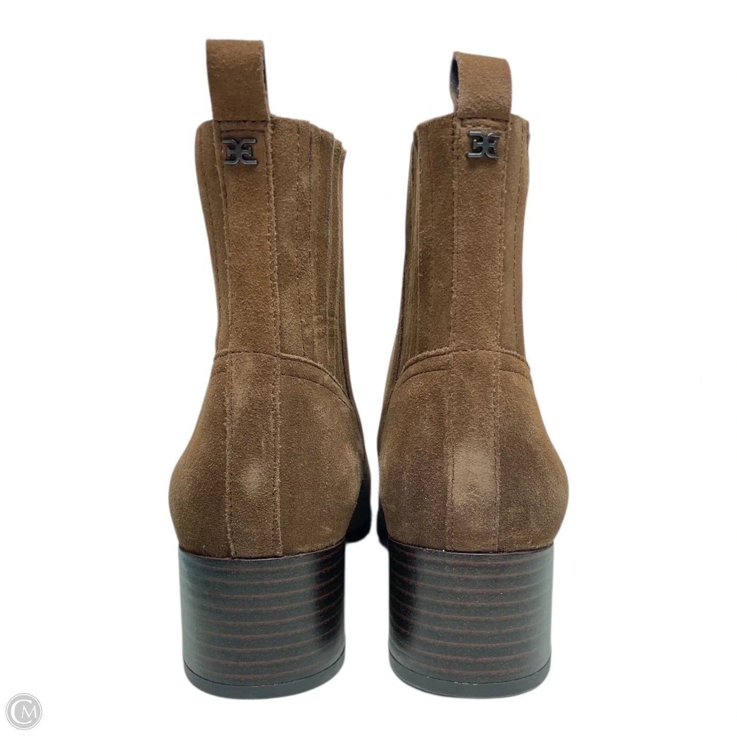 Boots Ankle Heels By Sam Edelman In Brown, Size: 9.5