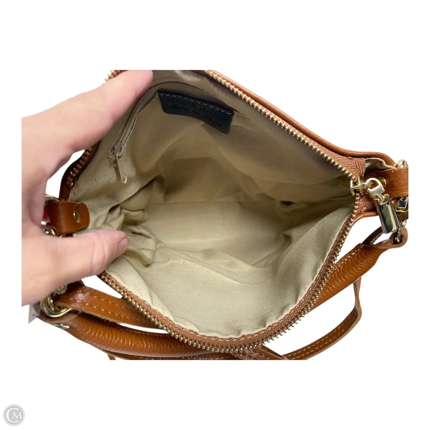 Crossbody Leather By Clothes Mentor, Size: Medium