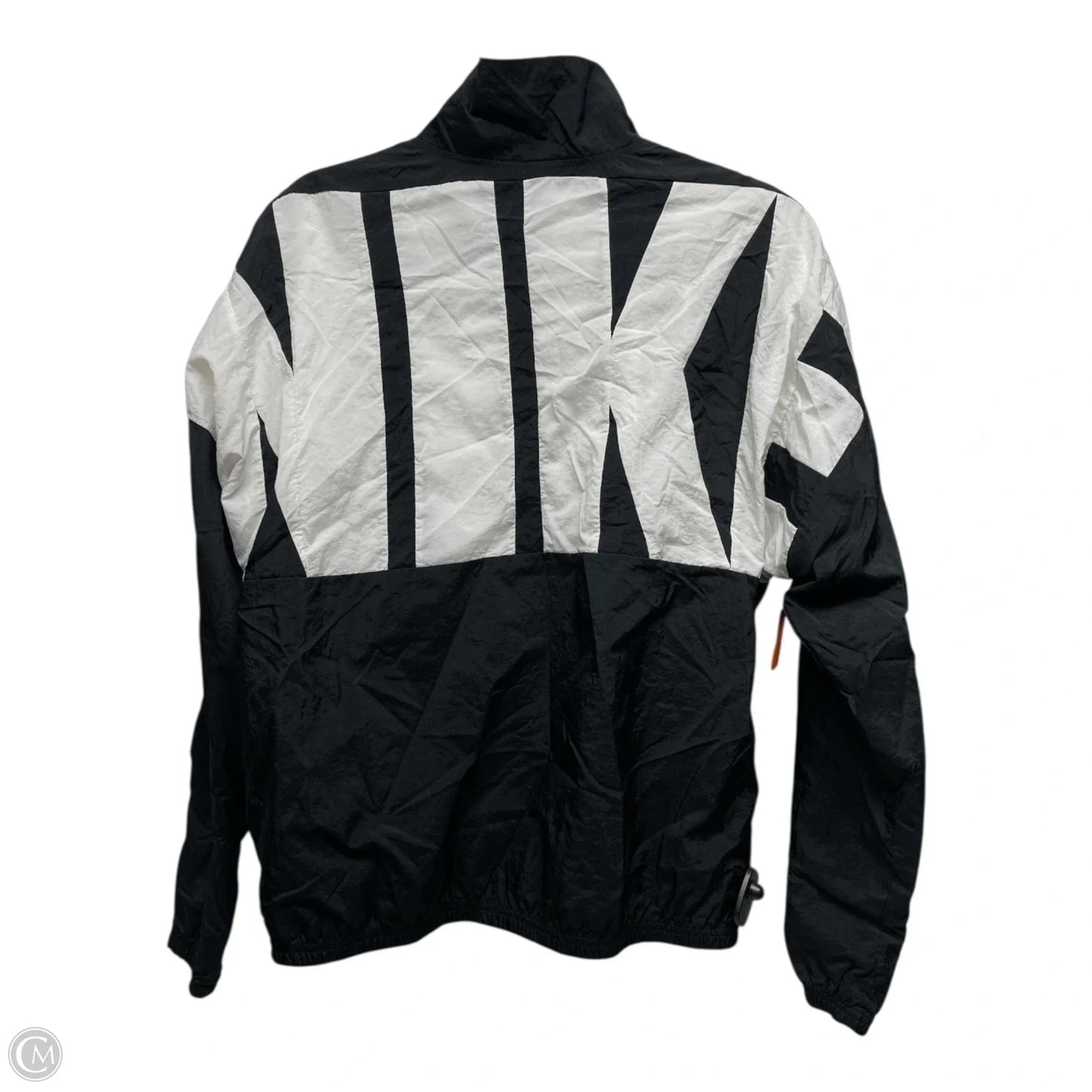 Athletic Jacket By Nike Apparel In Black & White, Size: S