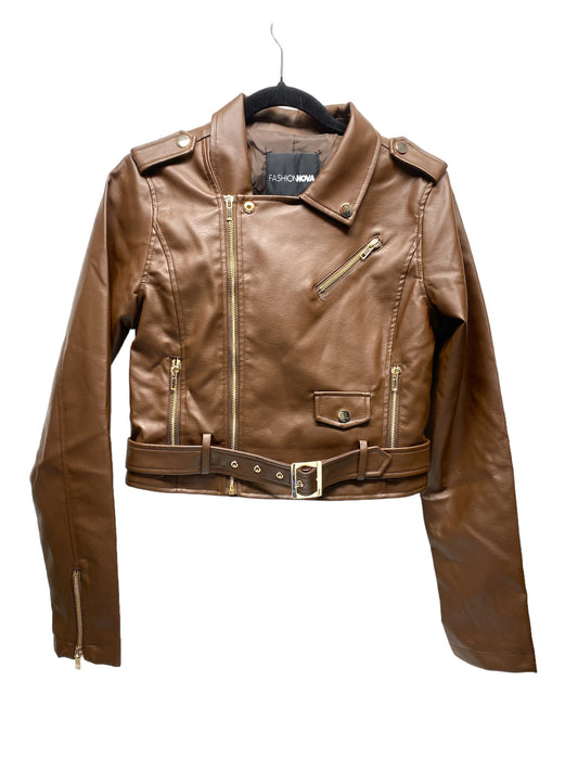 Jacket Leather By Fashion Nova  Size: M