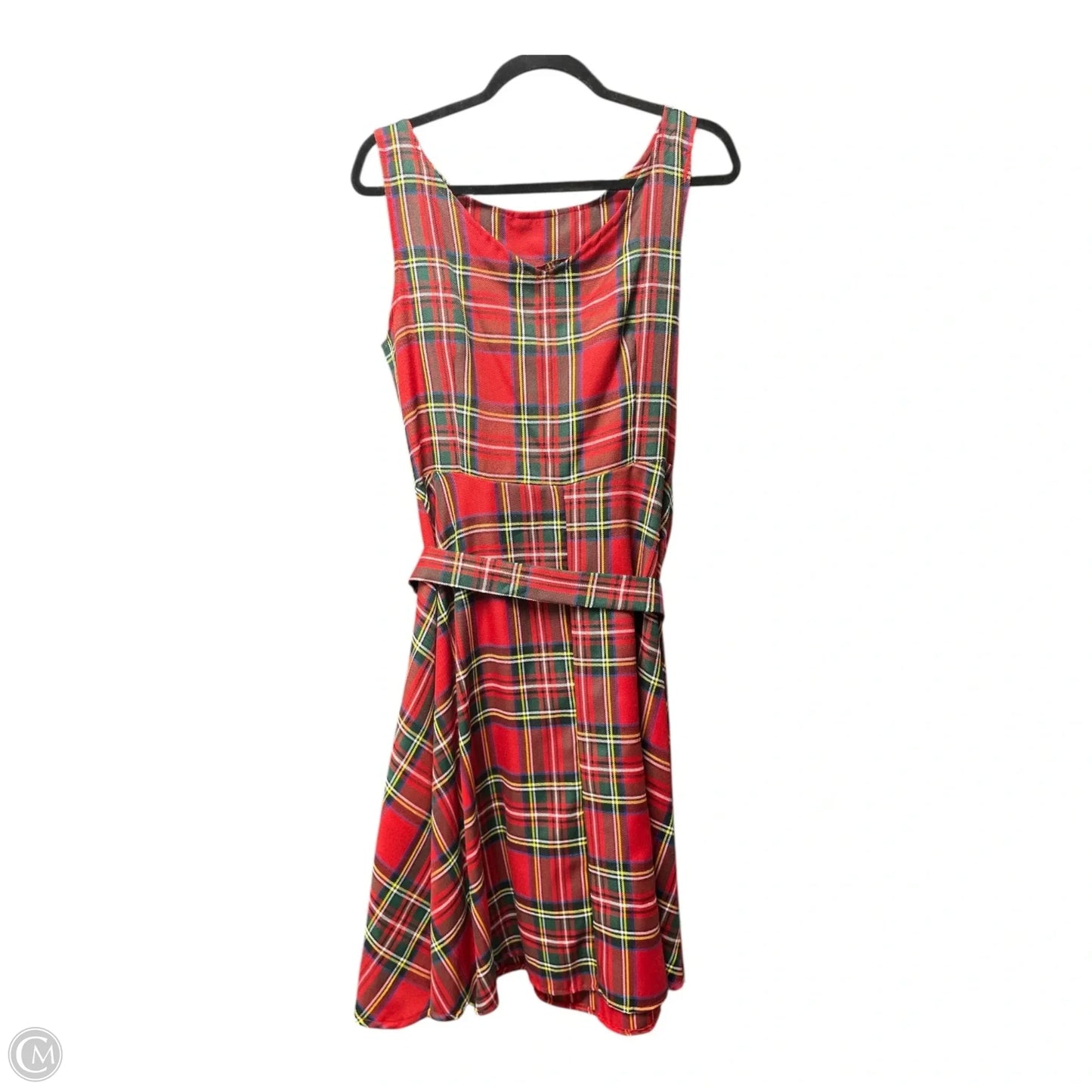 Dress Casual Midi By VILANSEAR In Red & White, Size: Xl