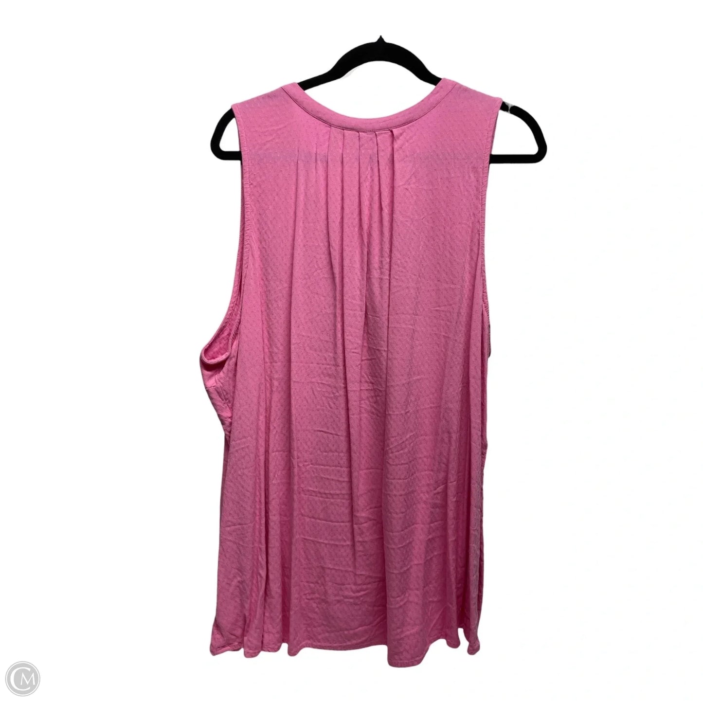 Top Sleeveless By Crown And Ivy In Pink, Size: 3x