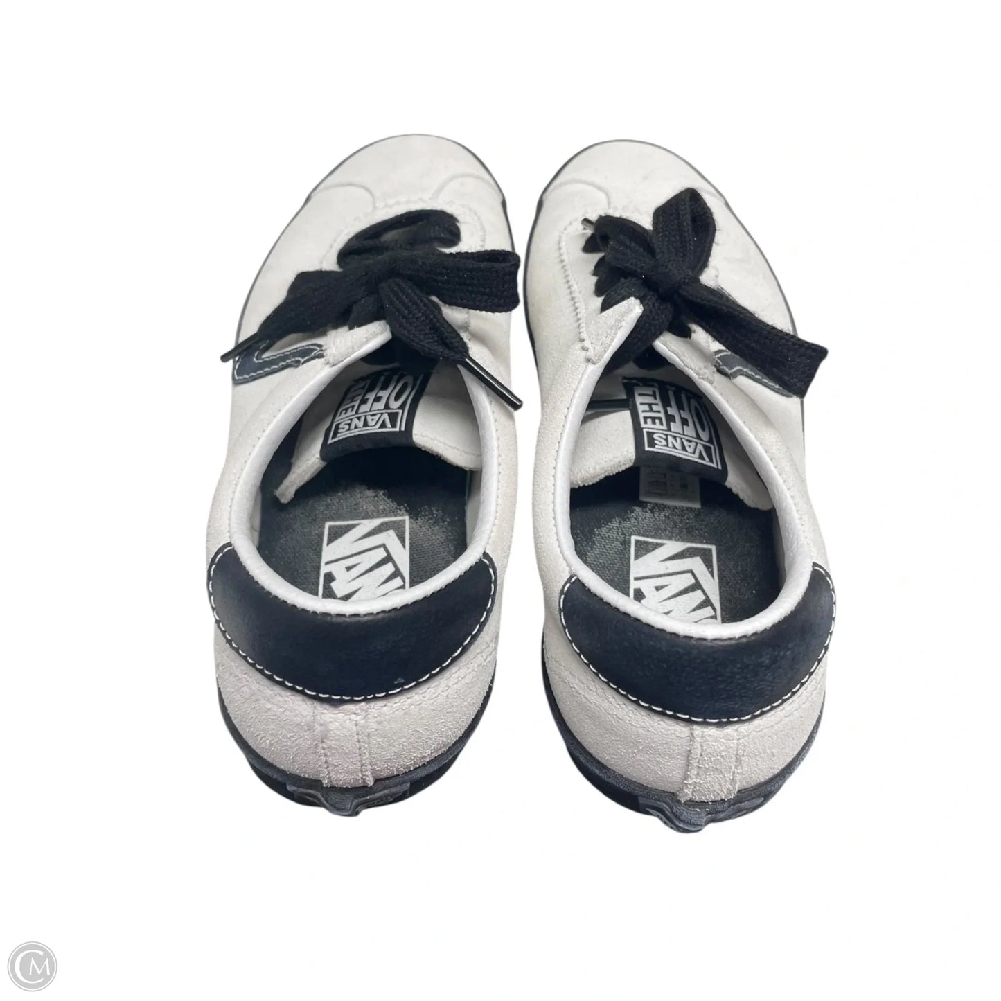 Shoes Athletic By Vans In Black & Cream, Size: 9
