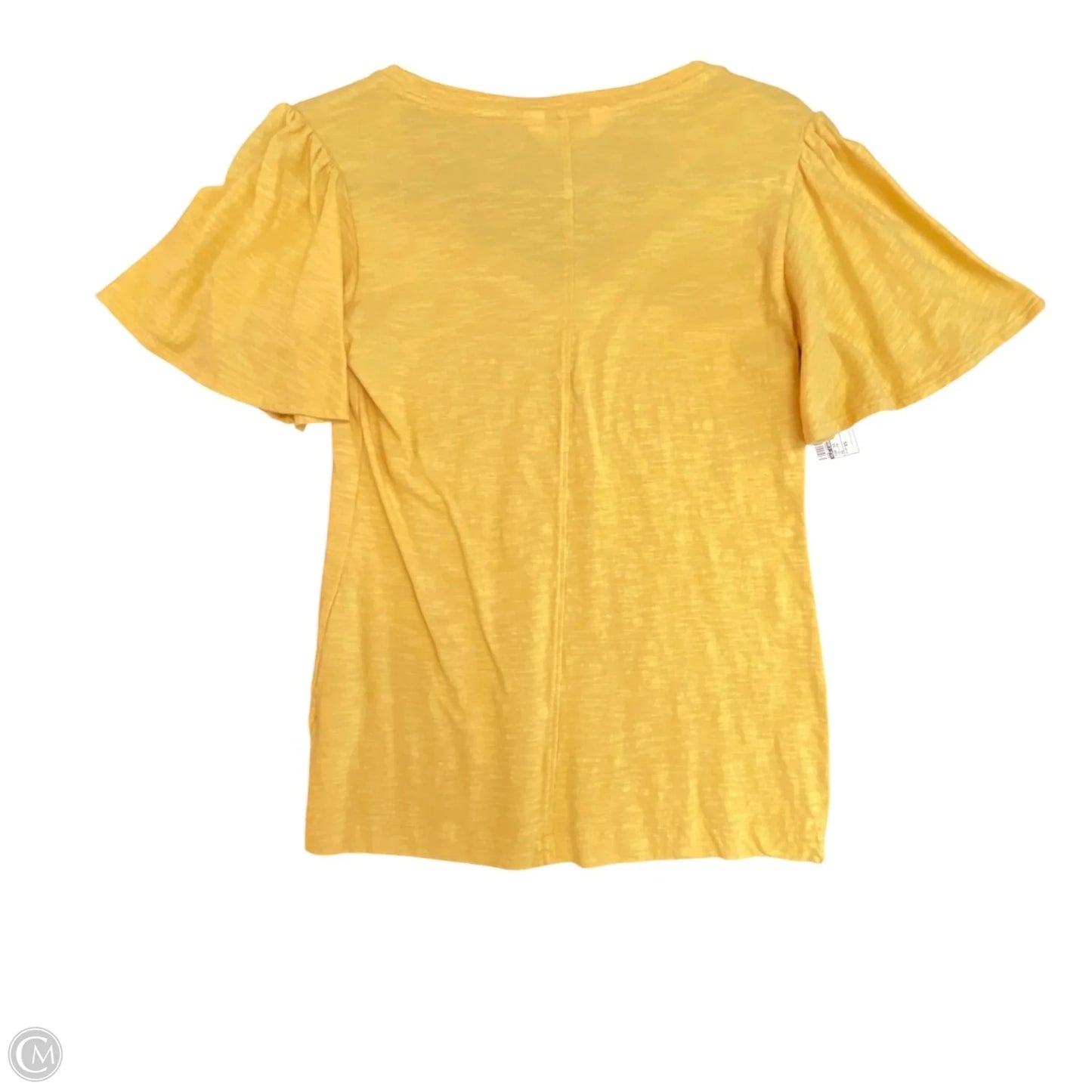 Top Short Sleeve By Lc Lauren Conrad In Yellow, Size: Xs