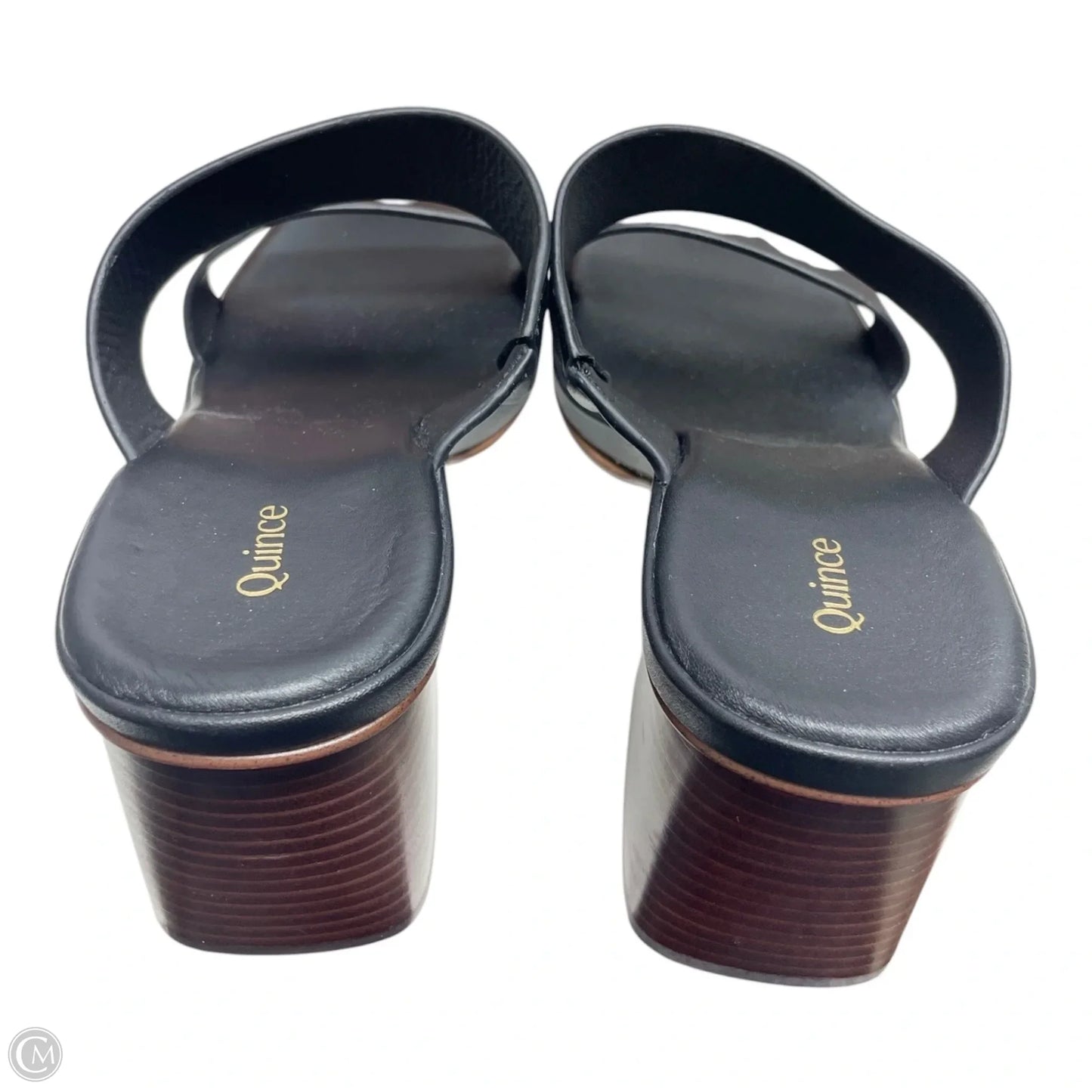 Shoes Heels Platform By Quince In Black, Size: 9