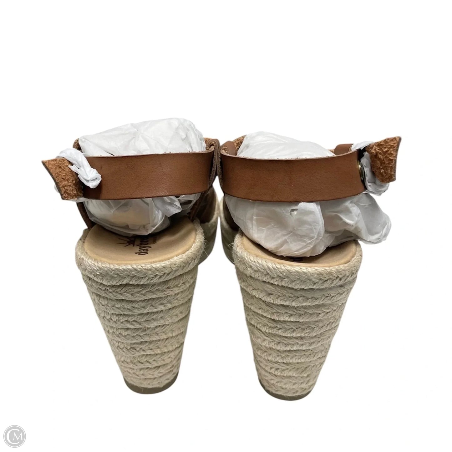 Shoes Heels Wedge By Nina In Brown & Tan, Size: 10