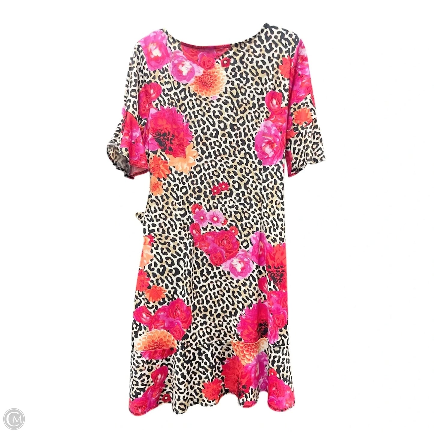 Dress Casual Short By Ny Style In Animal Print, Size: L