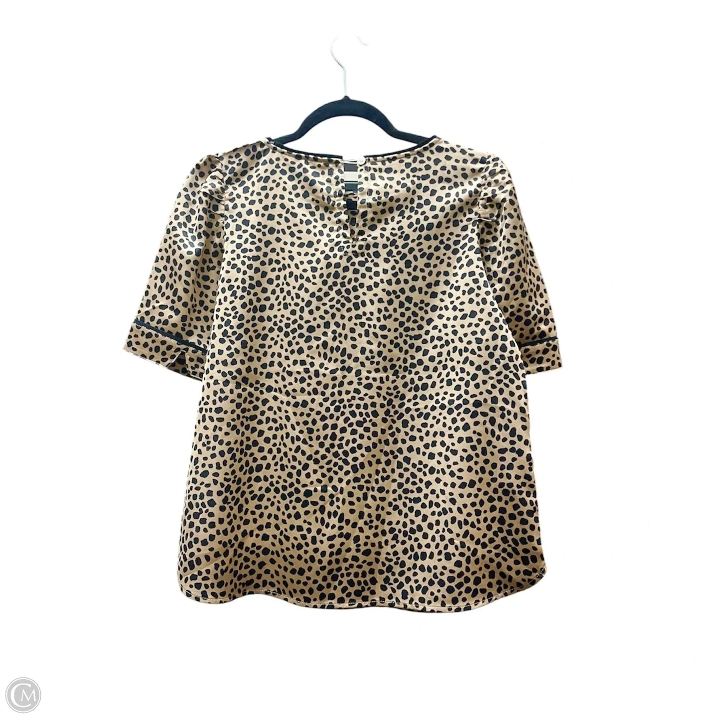 Top Short Sleeve By Loft In Animal Print, Size: Sp
