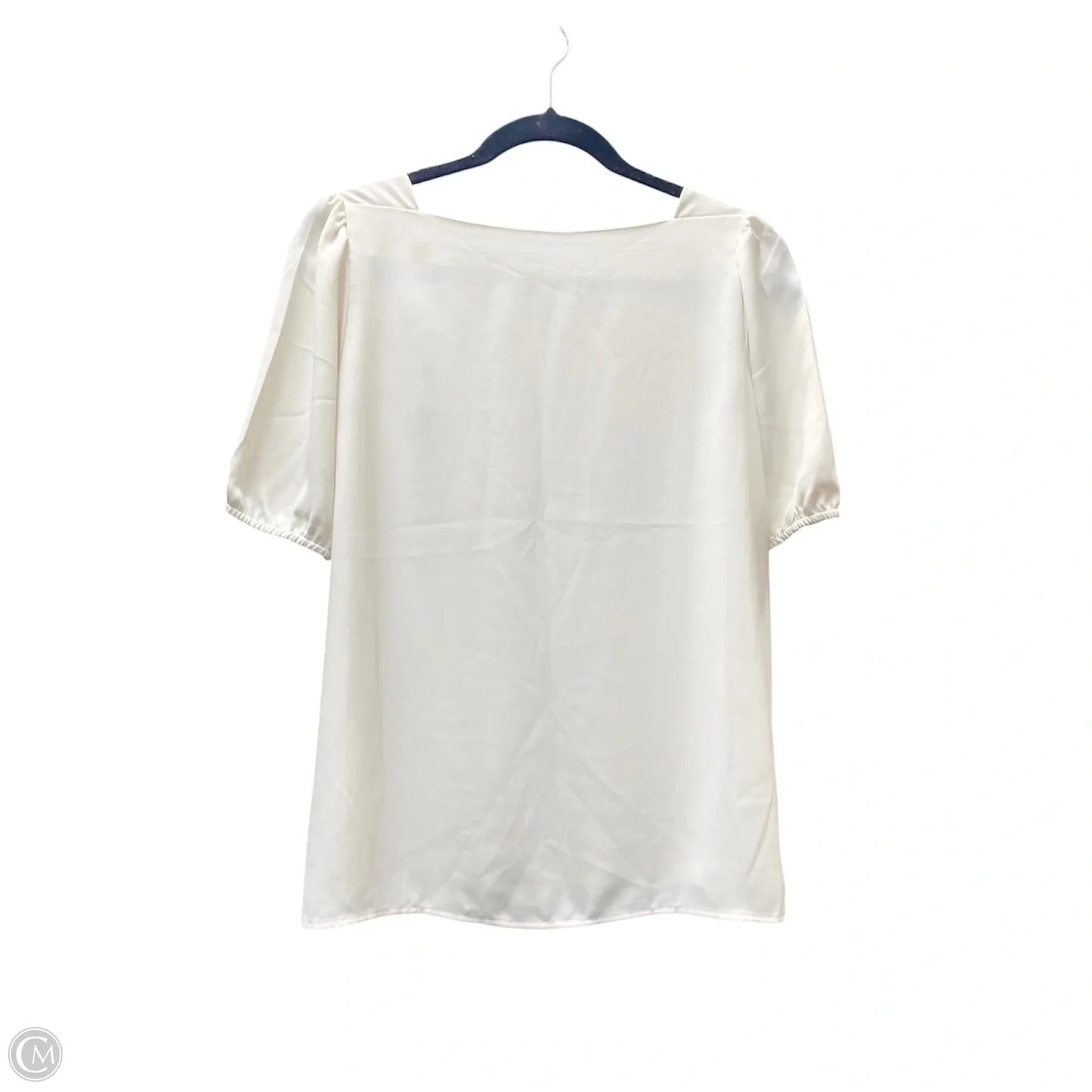Top Short Sleeve By Loft In Cream, Size: Sp