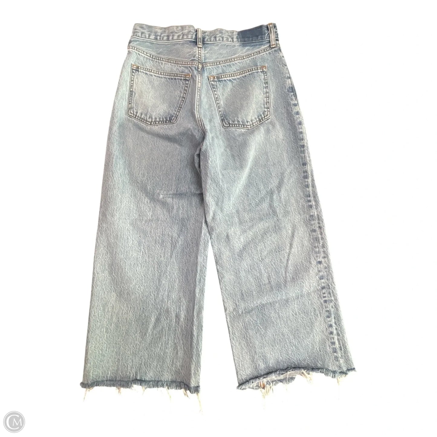 Jeans Wide Leg By Abercrombie And Fitch In Blue Denim, Size: 6