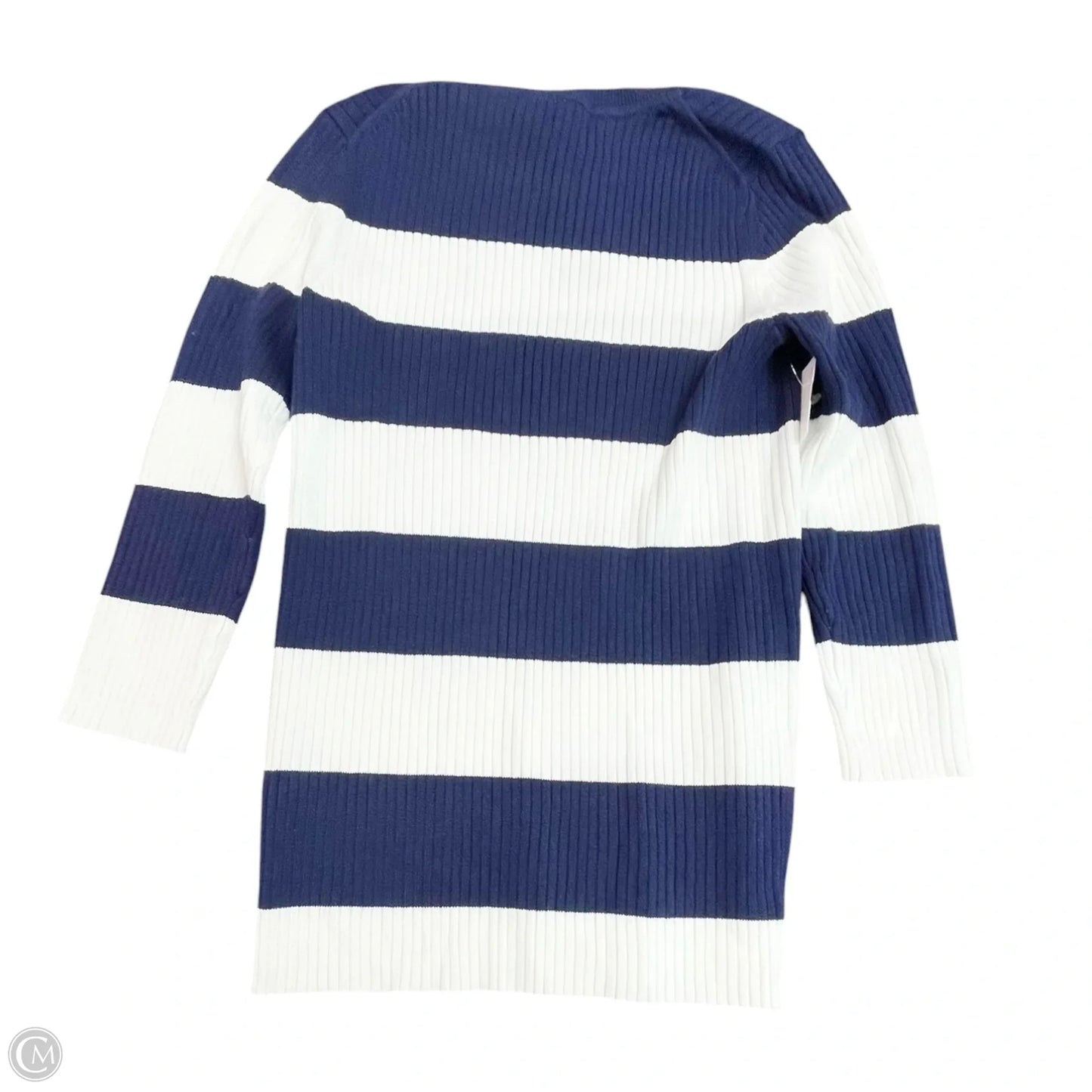Sweater By Banana Republic In Blue & White, Size: S