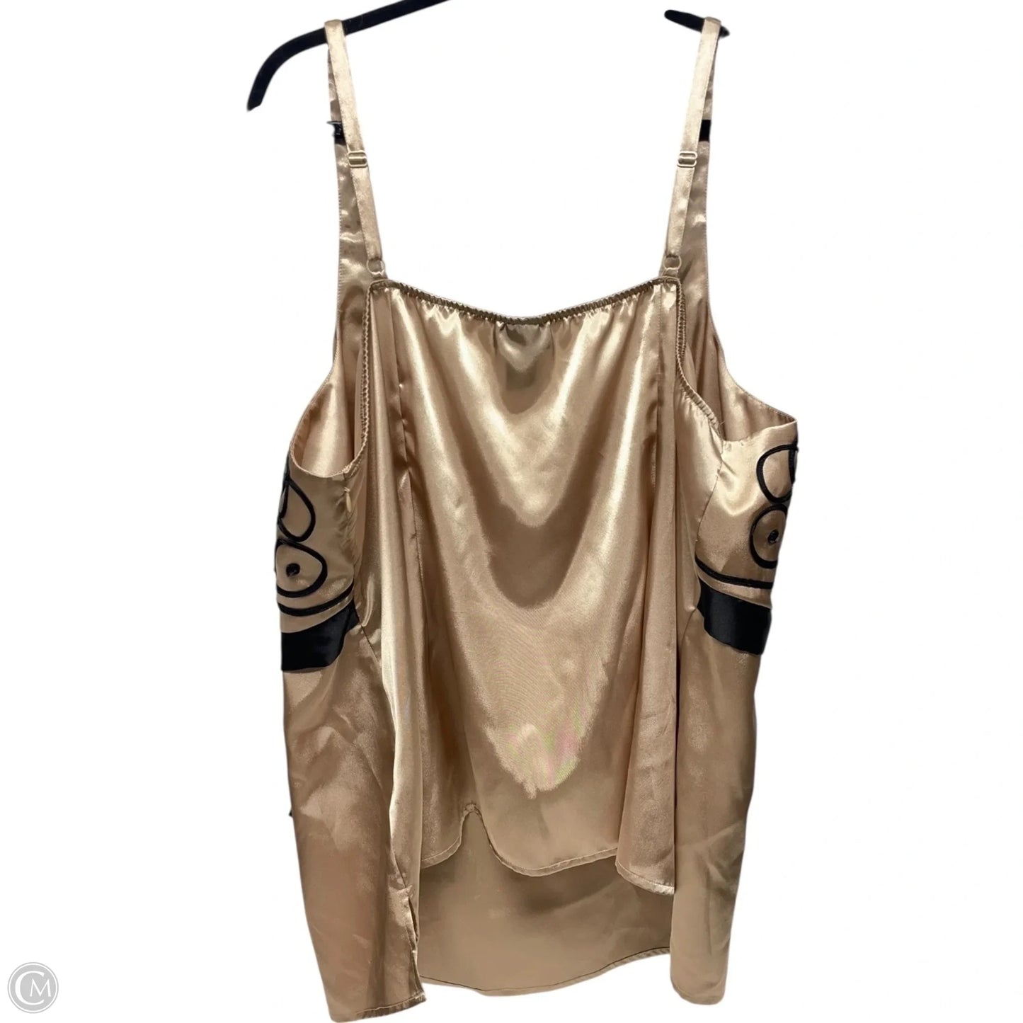 Top 2pc Sleeveless By Lane Bryant In Black & Tan, Size: 4x