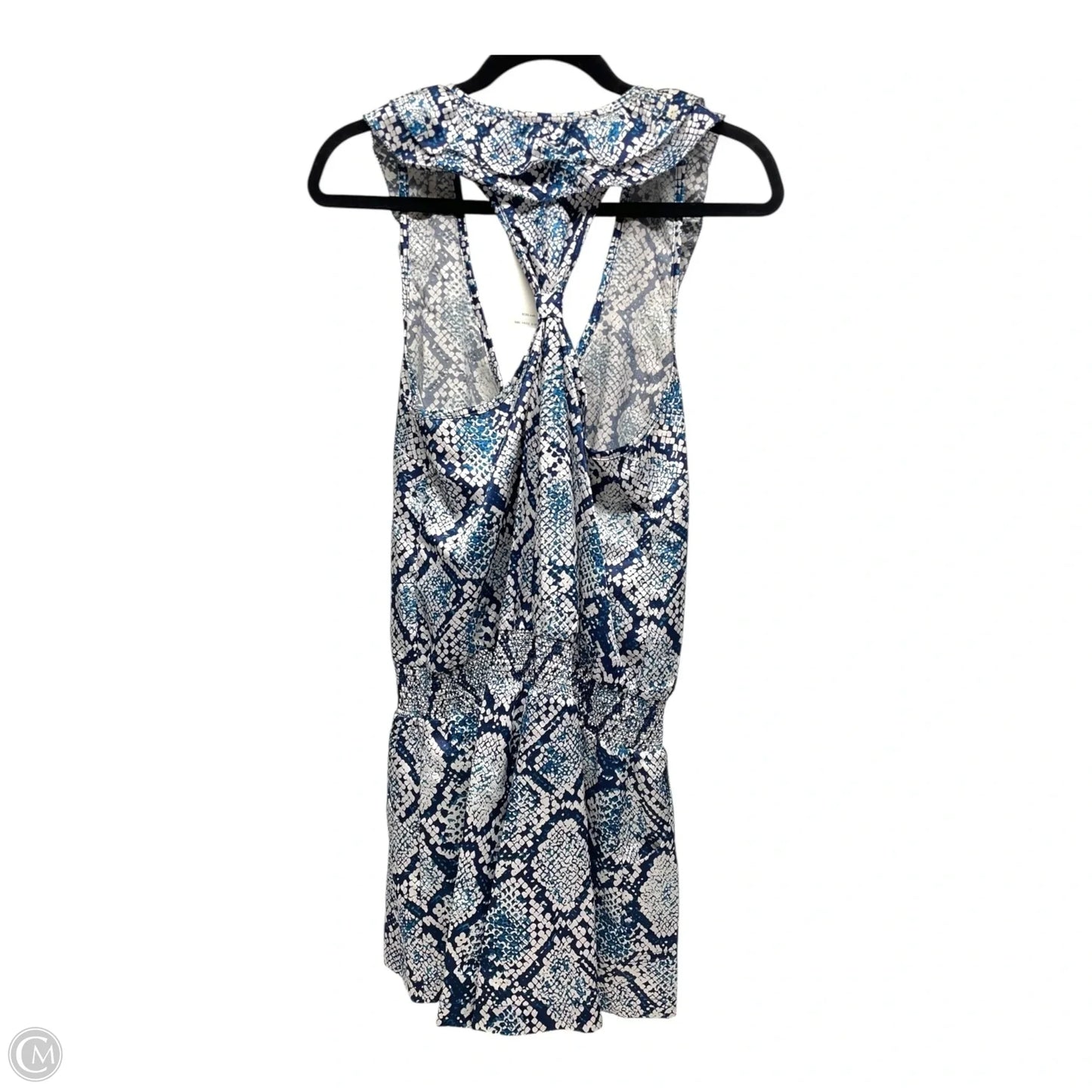 Romper By Bcbgmaxazria In Blue & White, Size: M