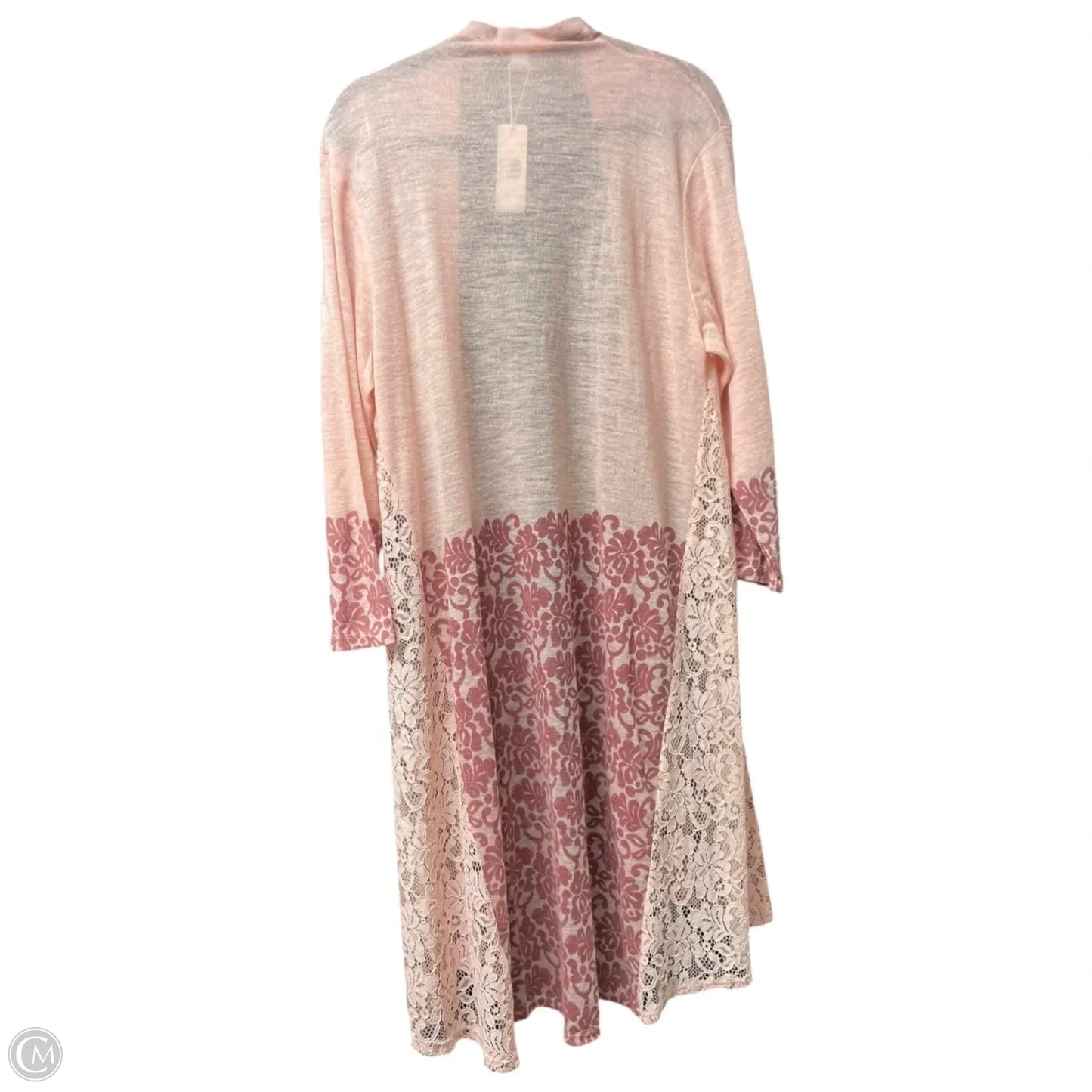 Cardigan By Simply Noelle In Pink, Size: Xxl