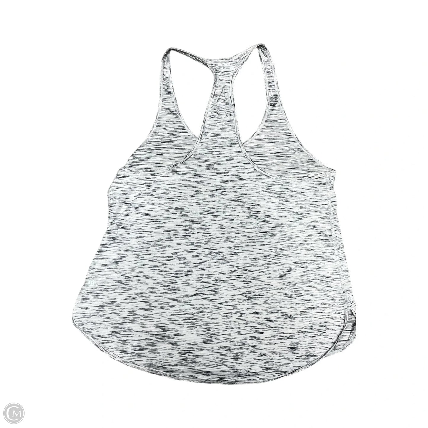 Athletic Tank Top By Lululemon In Black & White, Size: L