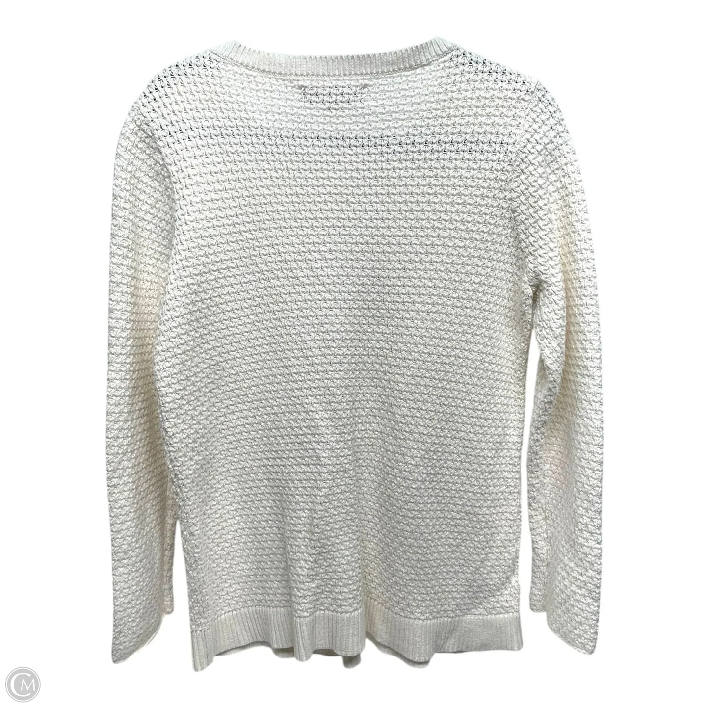 Sweater By Loft In White, Size: L