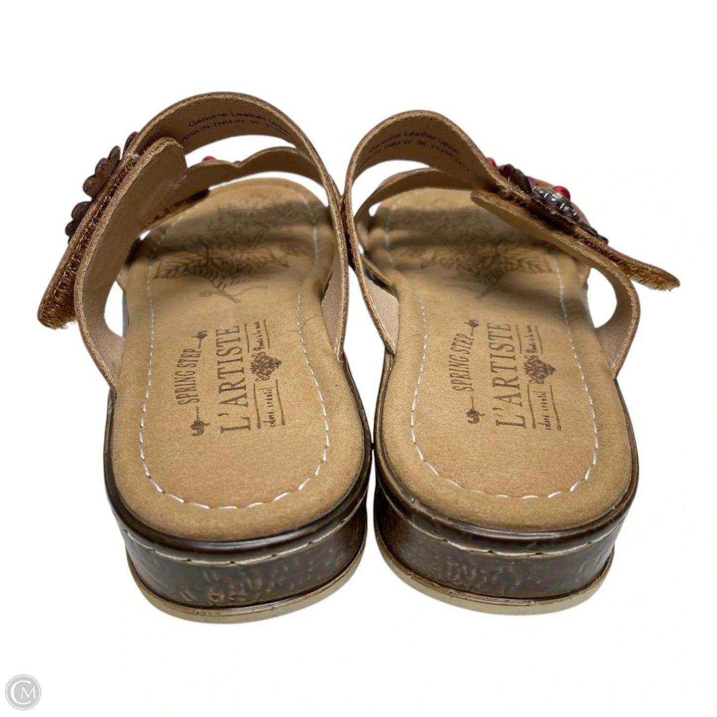 Sandals Heels Wedge By Spring Step In Multi-colored, Size: 5.5