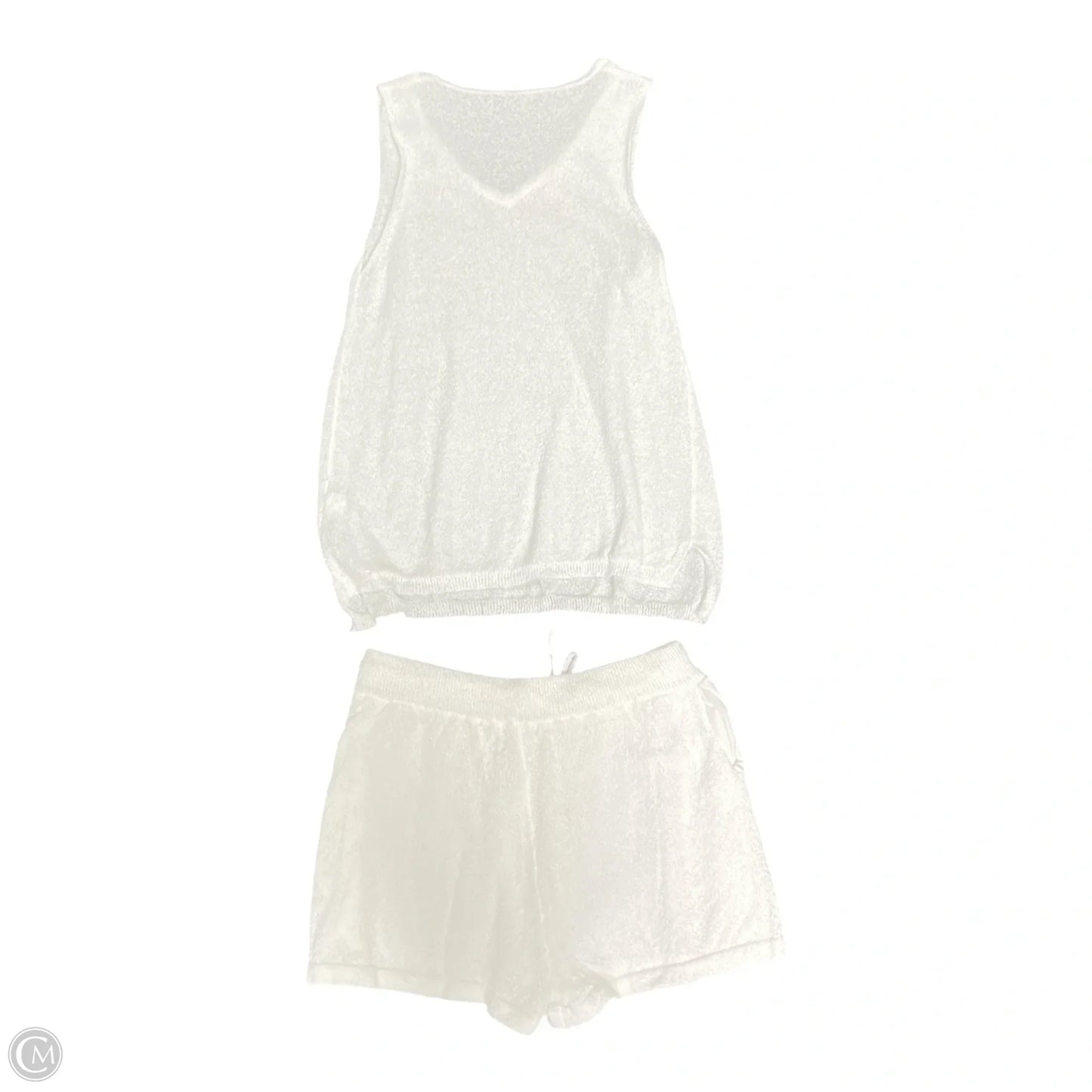 Shorts Set By Just Quella - In White, Size: M