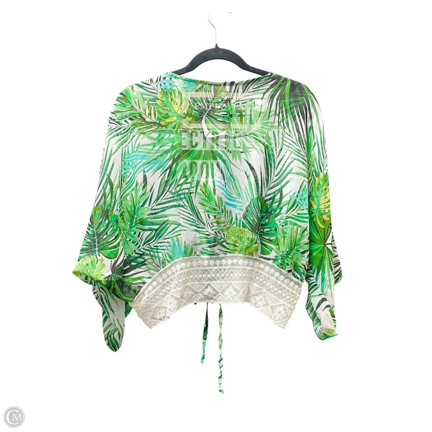 Cardigan By Timing In Tropical Print, Size: L