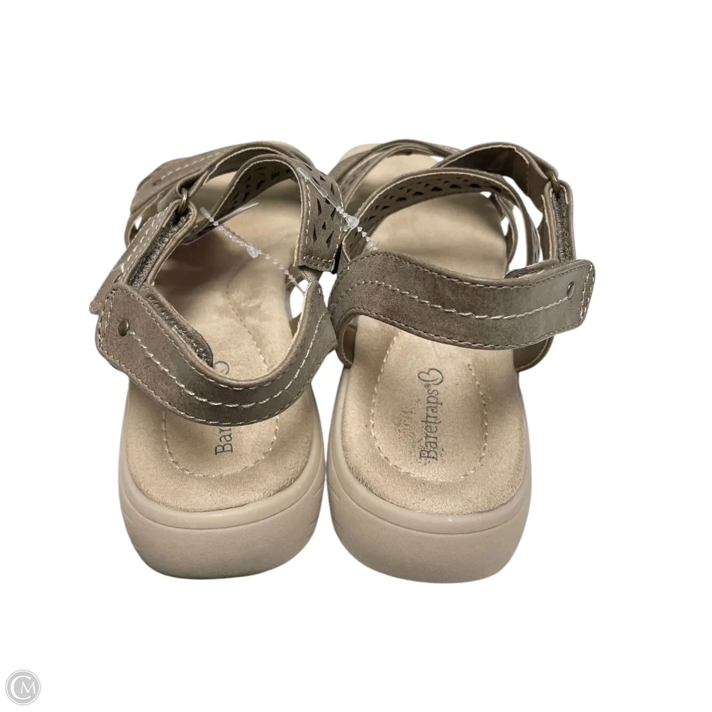 Sandals Heels Wedge By Clothes Mentor In Brown, Size: 7