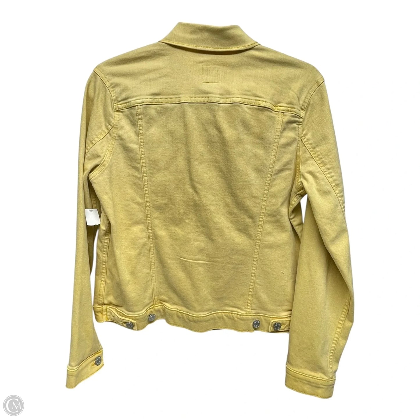 Jacket Denim By Gap In Yellow, Size: M