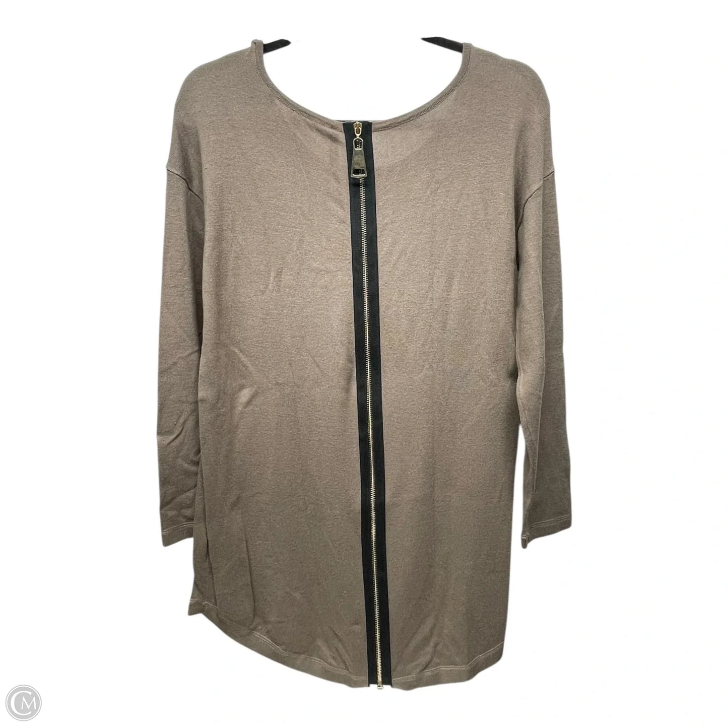 Top Long Sleeve By Soft Surroundings In Taupe, Size: S