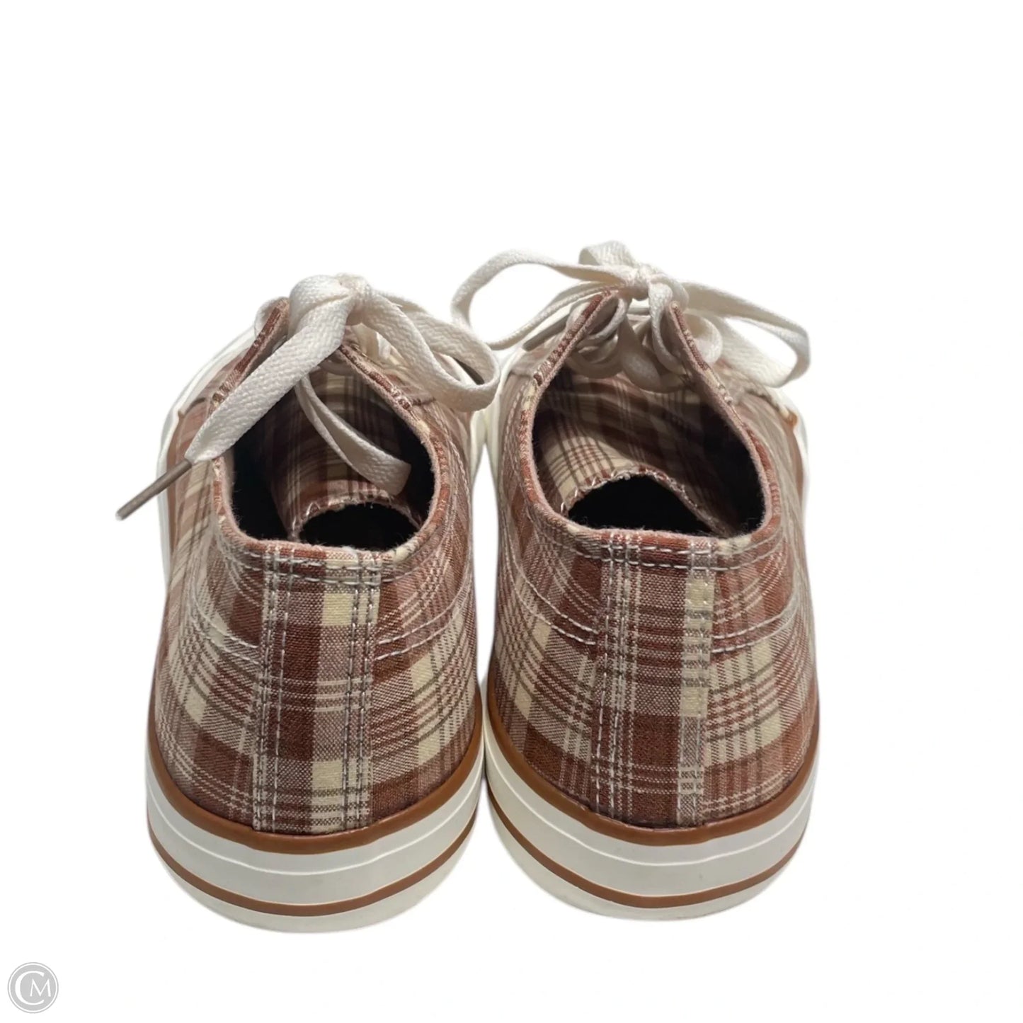 Shoes Flats By Arizona In Plaid Pattern, Size: 7.5