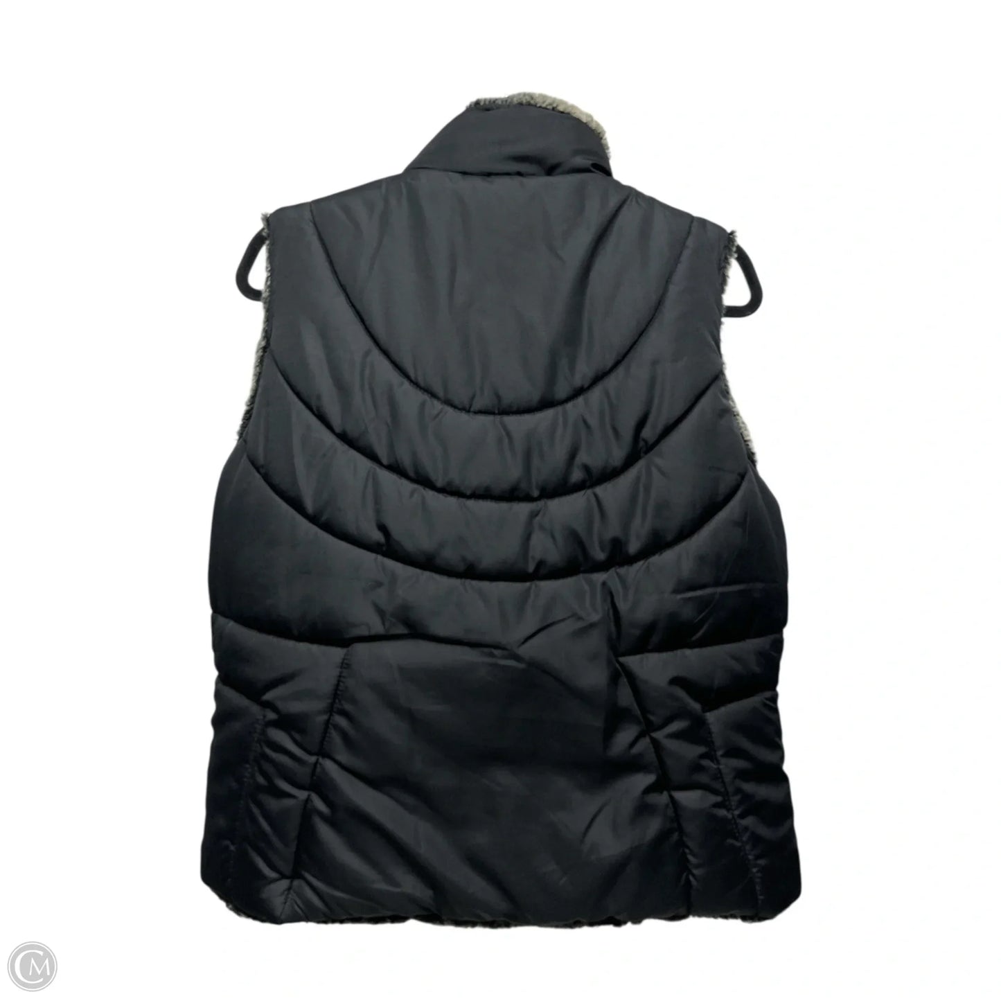 Vest Faux Fur & Sherpa By Clothes Mentor In Black & Brown, Size: M