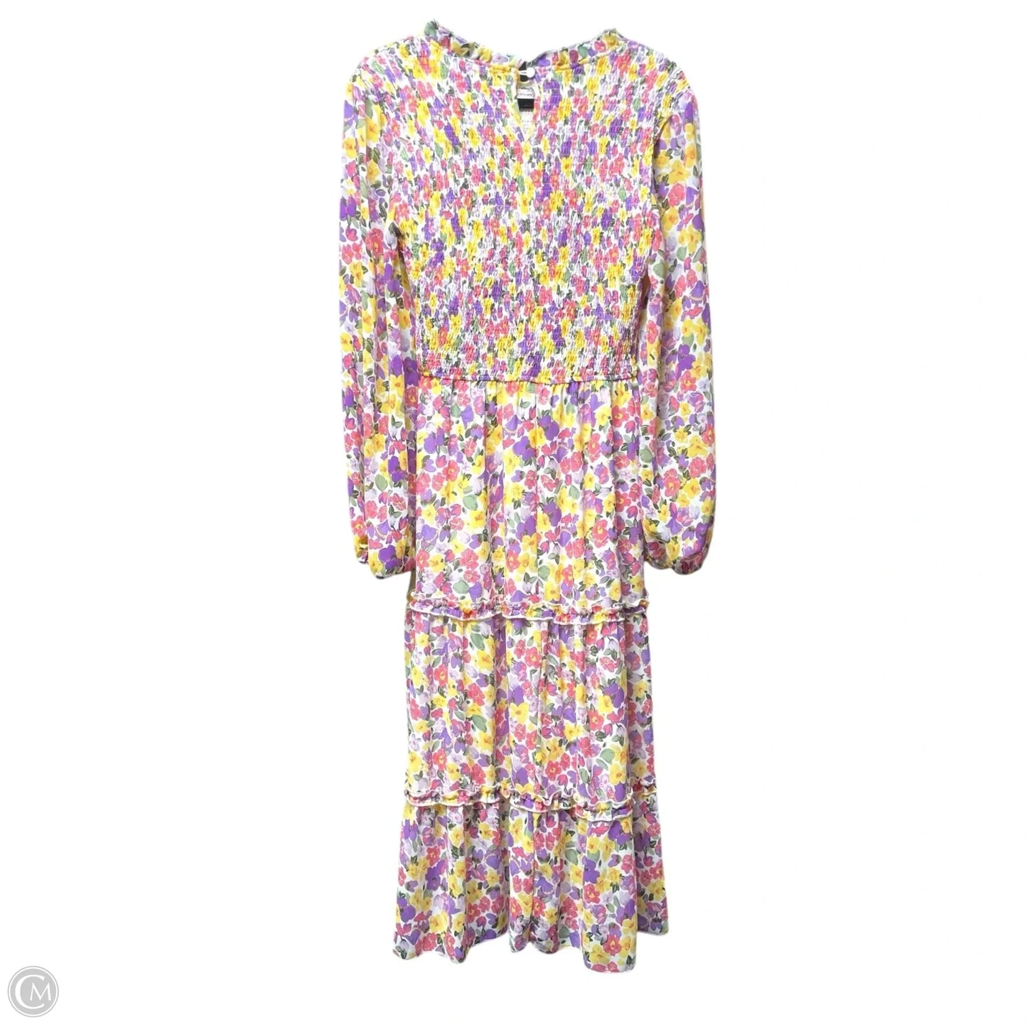 Dress Casual Midi By Clothes Mentor In Floral Print, Size: M