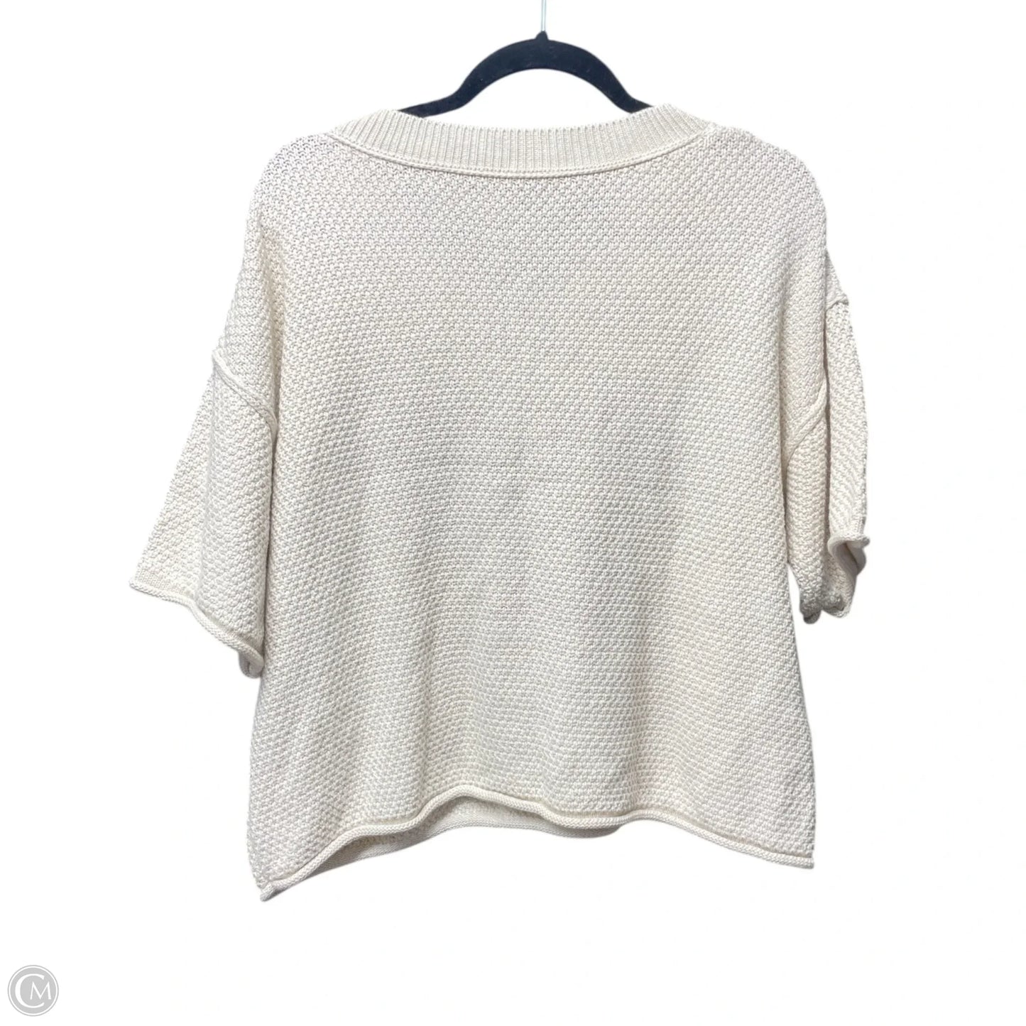 Sweater Short Sleeve By Clothes Mentor In Beige, Size: S