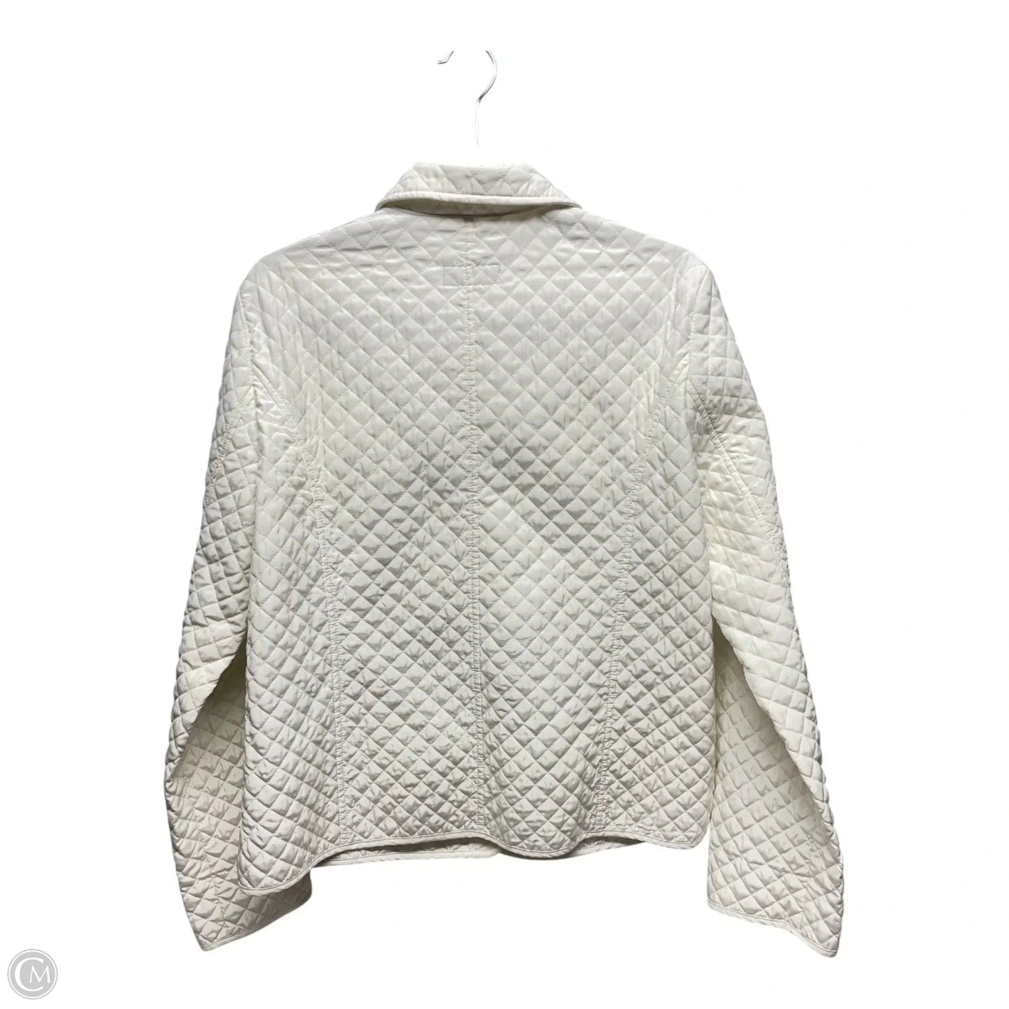 Jacket Puffer & Quilted By Clothes Mentor In Ivory, Size: M