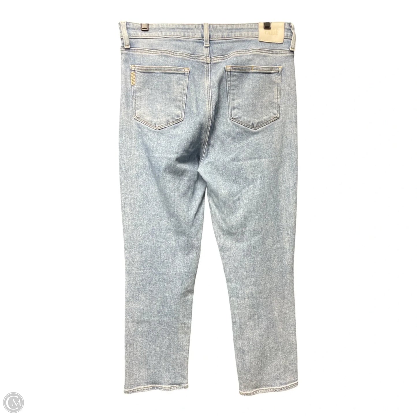 Jeans Straight By Paige In Blue Denim, Size: 14