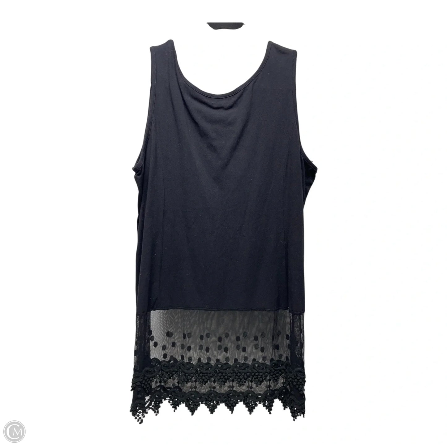 Top Sleeveless By Clothes Mentor In Black, Size: Xl